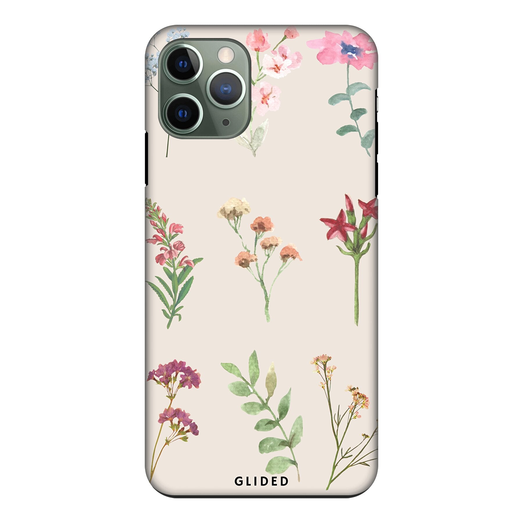 Botanical Garden iPhone 11 Pro Handyhülle mit lebendigen Blumenmotiven und elegantem Design, ideal für Natur- und Kunstliebhaber.