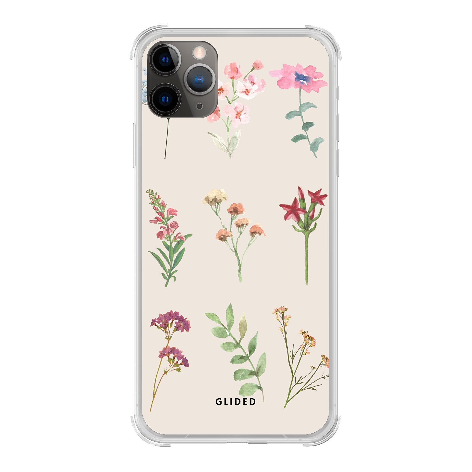 Botanical Garden iPhone 11 Pro Handyhülle mit lebendigen Blumenmotiven und elegantem Design, ideal für Natur- und Kunstliebhaber.