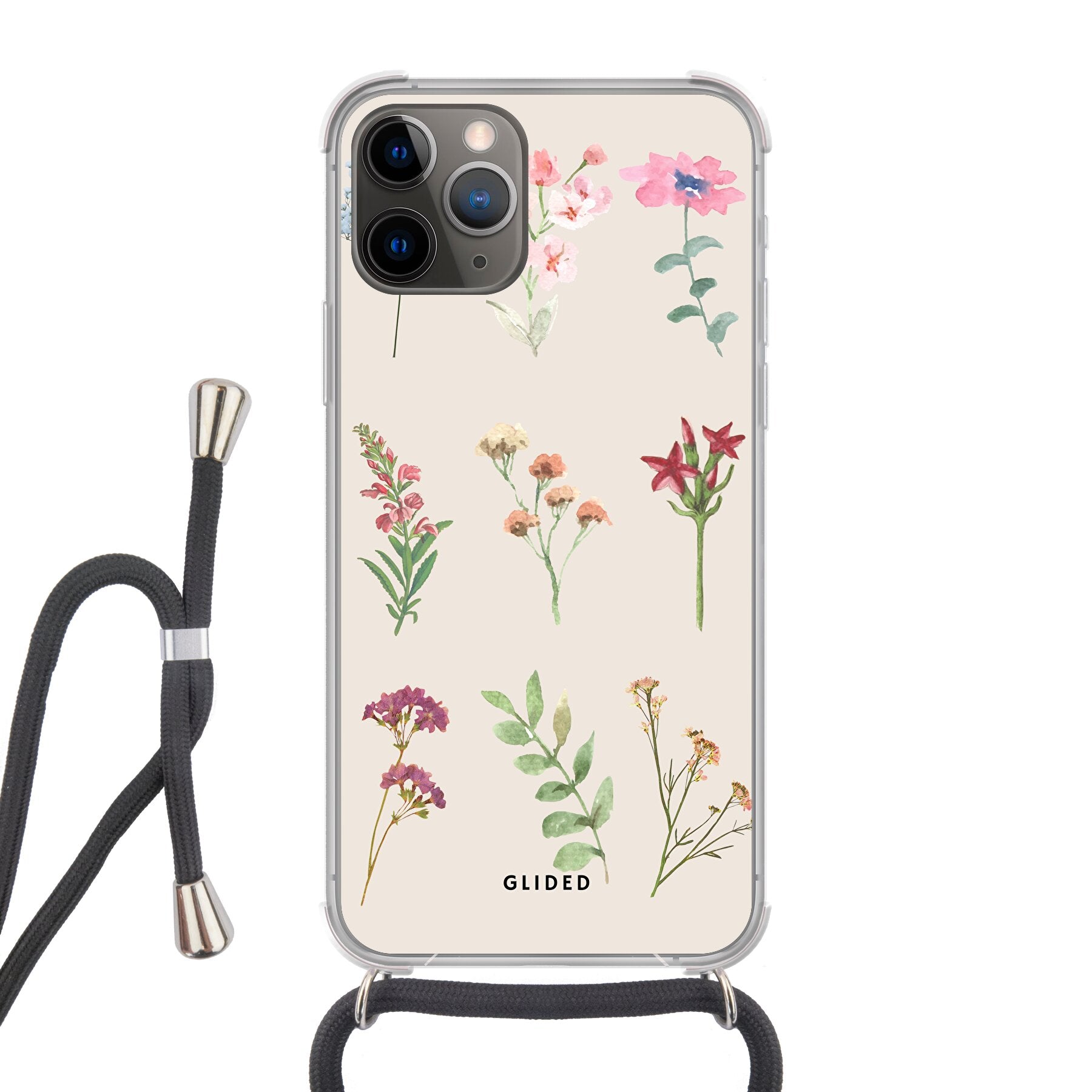 Botanical Garden iPhone 11 Pro Handyhülle mit lebendigen Blumenmotiven und elegantem Design, ideal für Natur- und Kunstliebhaber.