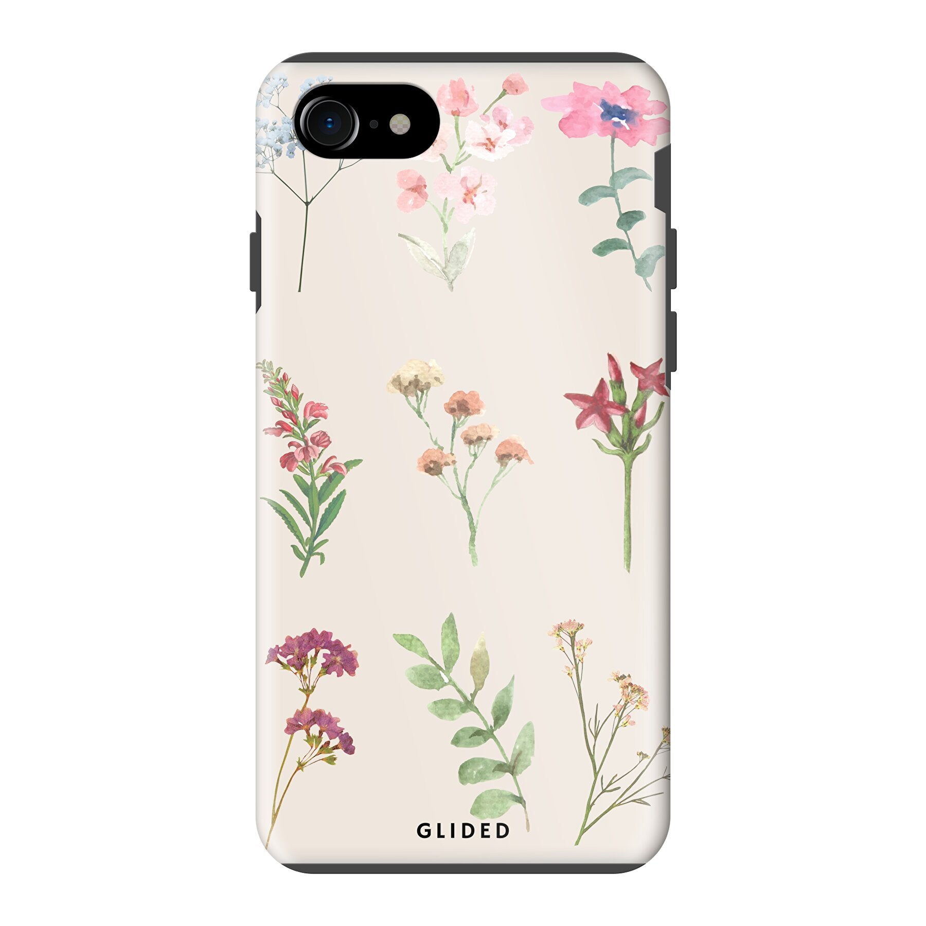 Botanical Garden iPhone 8 Handyhülle mit lebendigen Blumenmotiven und elegantem Design, ideal für Naturliebhaber.