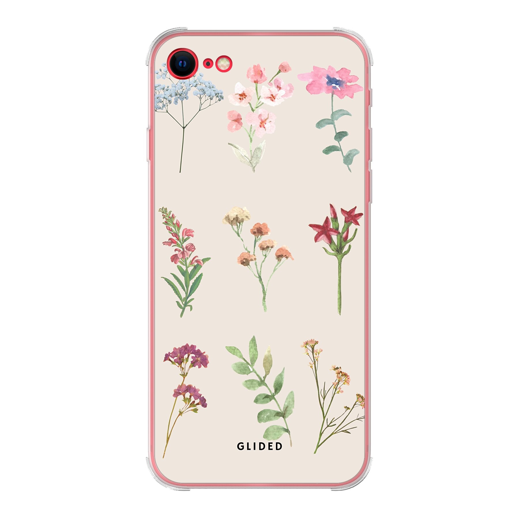 Botanical Garden iPhone 8 Handyhülle mit lebendigen Blumenmotiven und elegantem Design, ideal für Naturliebhaber.