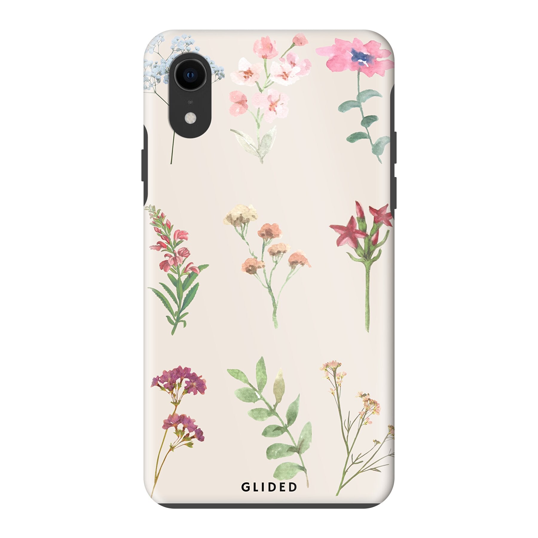 Botanical Garden iPhone X/Xs Handyhülle mit bunten Blumen und elegantem Design, ideal für Naturliebhaber.