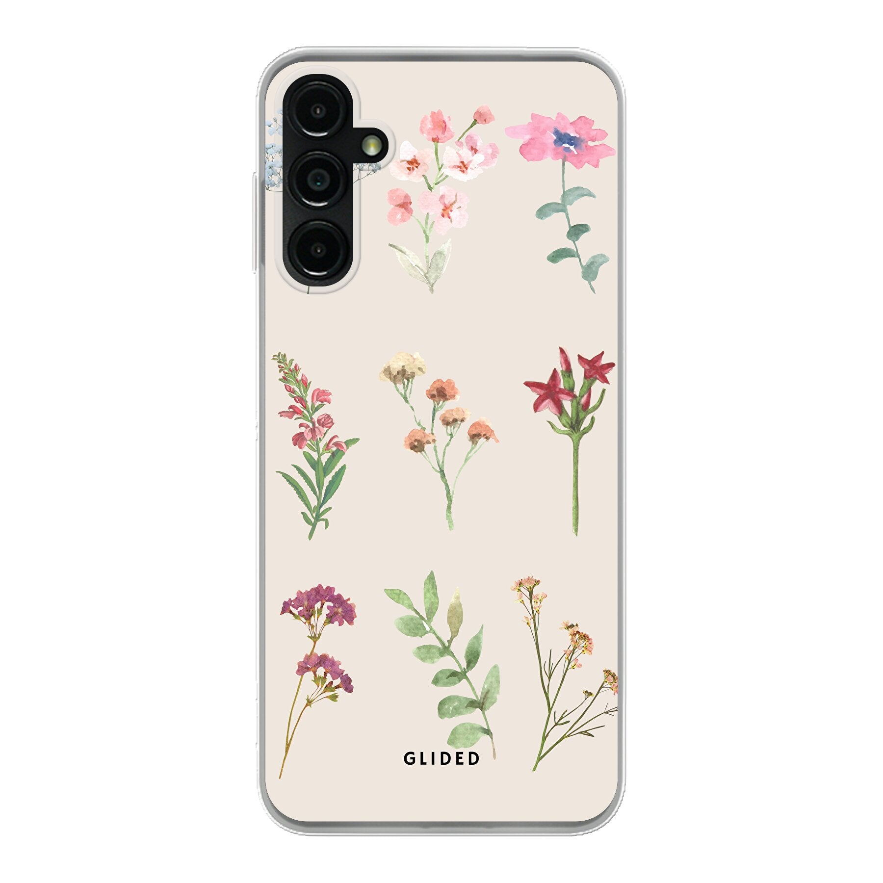 Botanical Garden Handyhülle für Samsung Galaxy A14 5G mit lebendigen Blumenmotiven und elegantem Design.