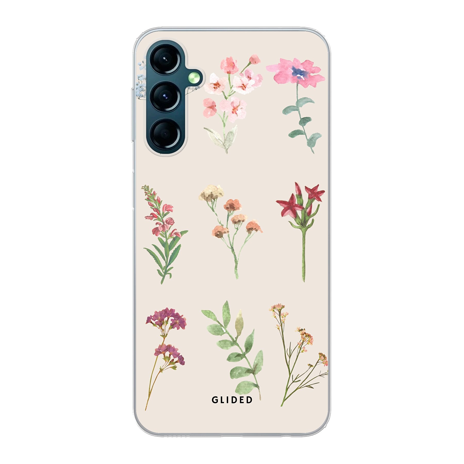 Botanical Garden Handyhülle für Samsung Galaxy A24 4g mit lebendigen Blumenmotiven und elegantem Design.