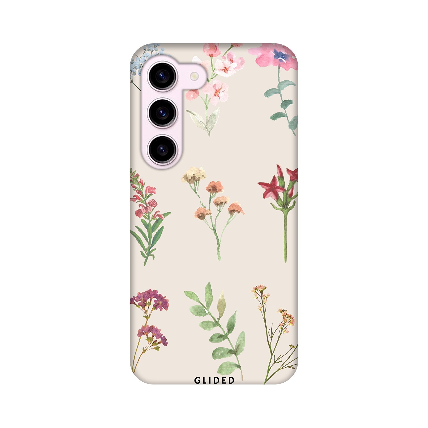 Botanical Garden Handyhülle für Samsung Galaxy S24 mit bunten Blumenmotiven und elegantem Design.