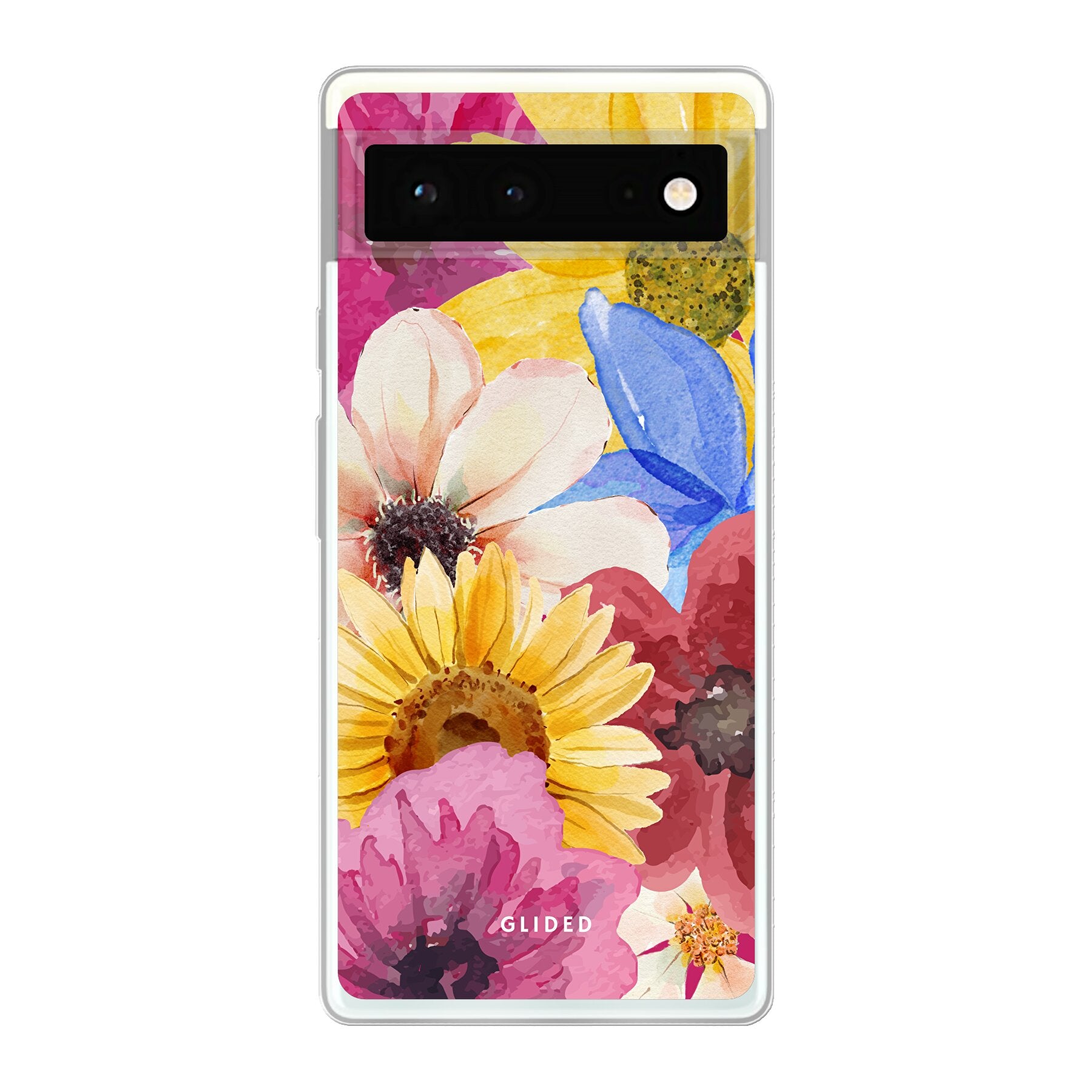 Bouquet Google Pixel 6 Handyhülle mit floralen Designs, die lebendige Blumen darstellt und stilvollen Schutz bietet.