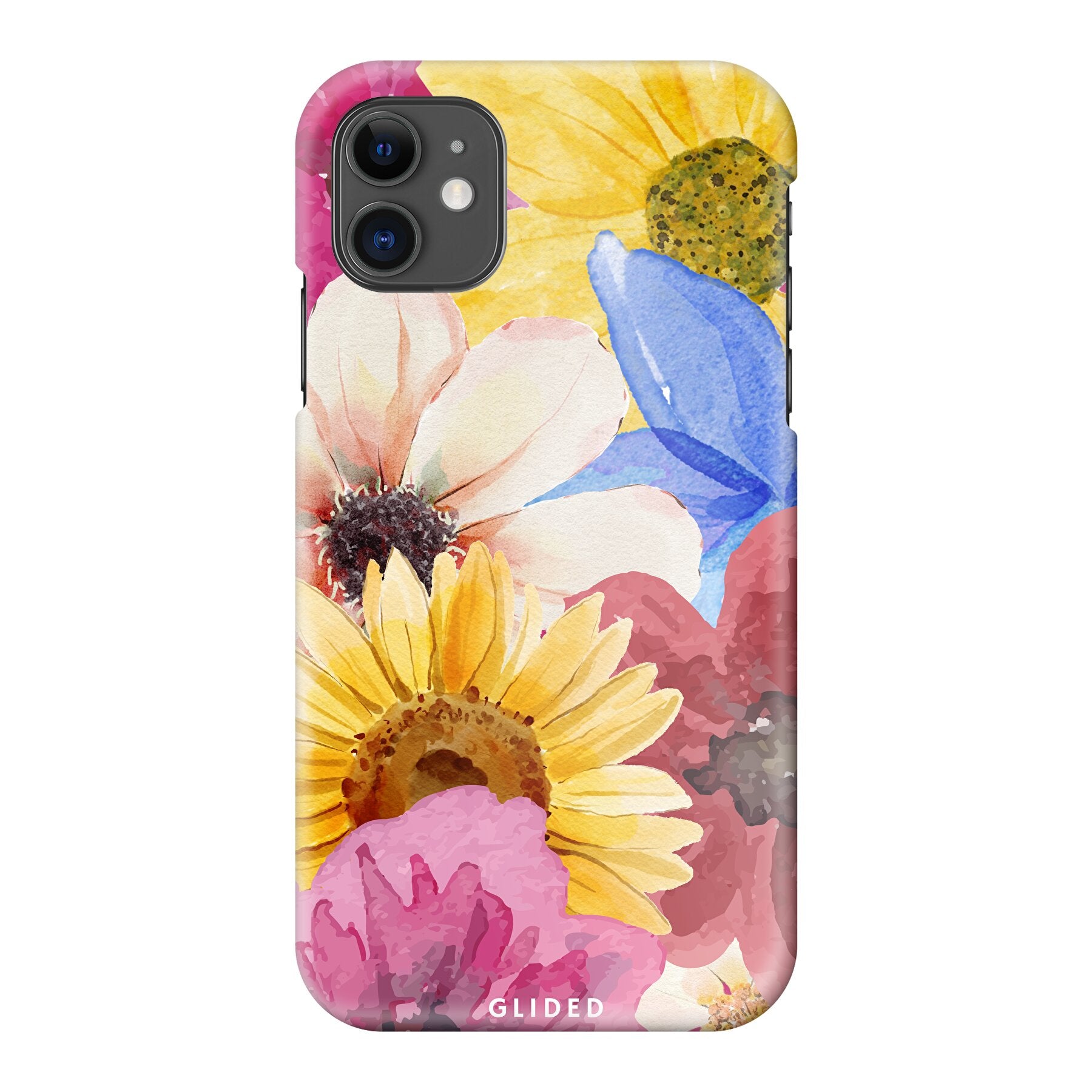 Bouquet iPhone 11 Handyhülle mit floralen Designs, die lebendige Blumen darstellt und stilvollen Schutz bietet.