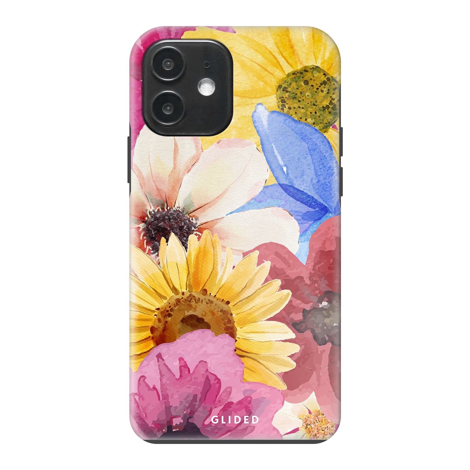 Bouquet iPhone 12 Pro Handyhülle mit floralen Designs, die lebendige Blumen darstellt und stilvollen Schutz bietet.