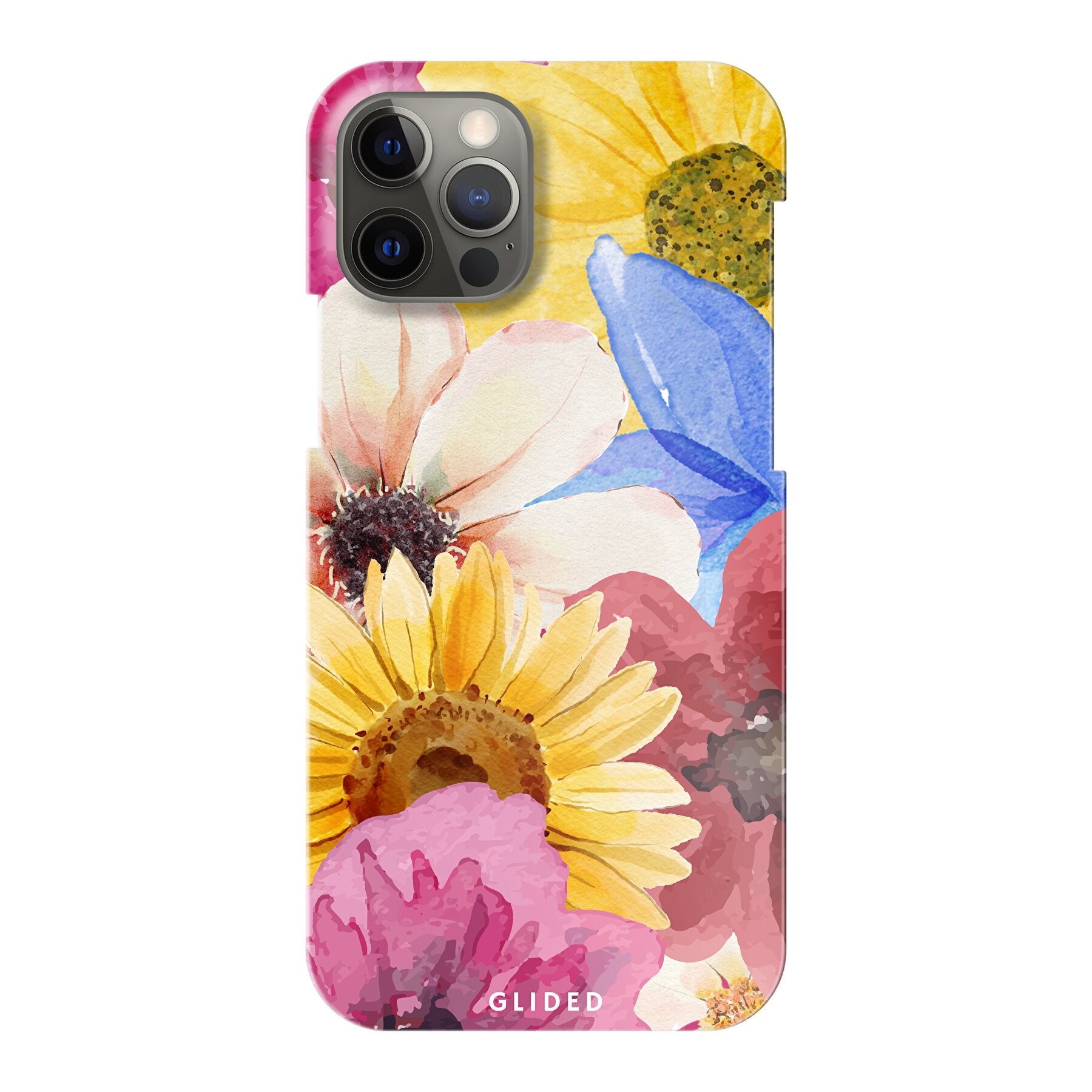 Bouquet iPhone 12 Pro Handyhülle mit floralen Designs, die lebendige Blumen darstellt und stilvollen Schutz bietet.