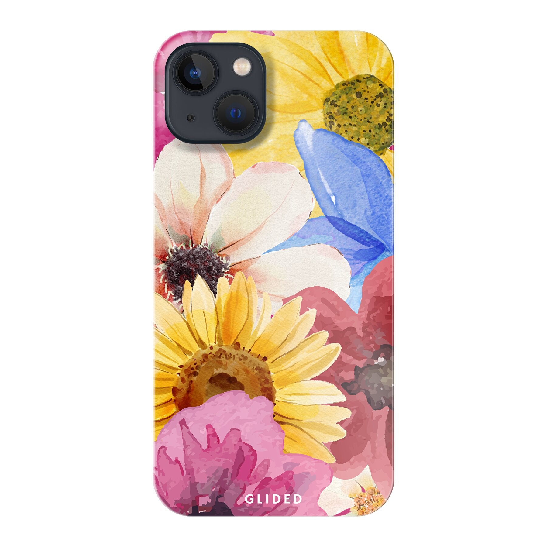 Bouquet iPhone 13 Handyhülle mit floralen Designs, die lebendige Blumenmuster zeigt und stilvollen Schutz bietet.