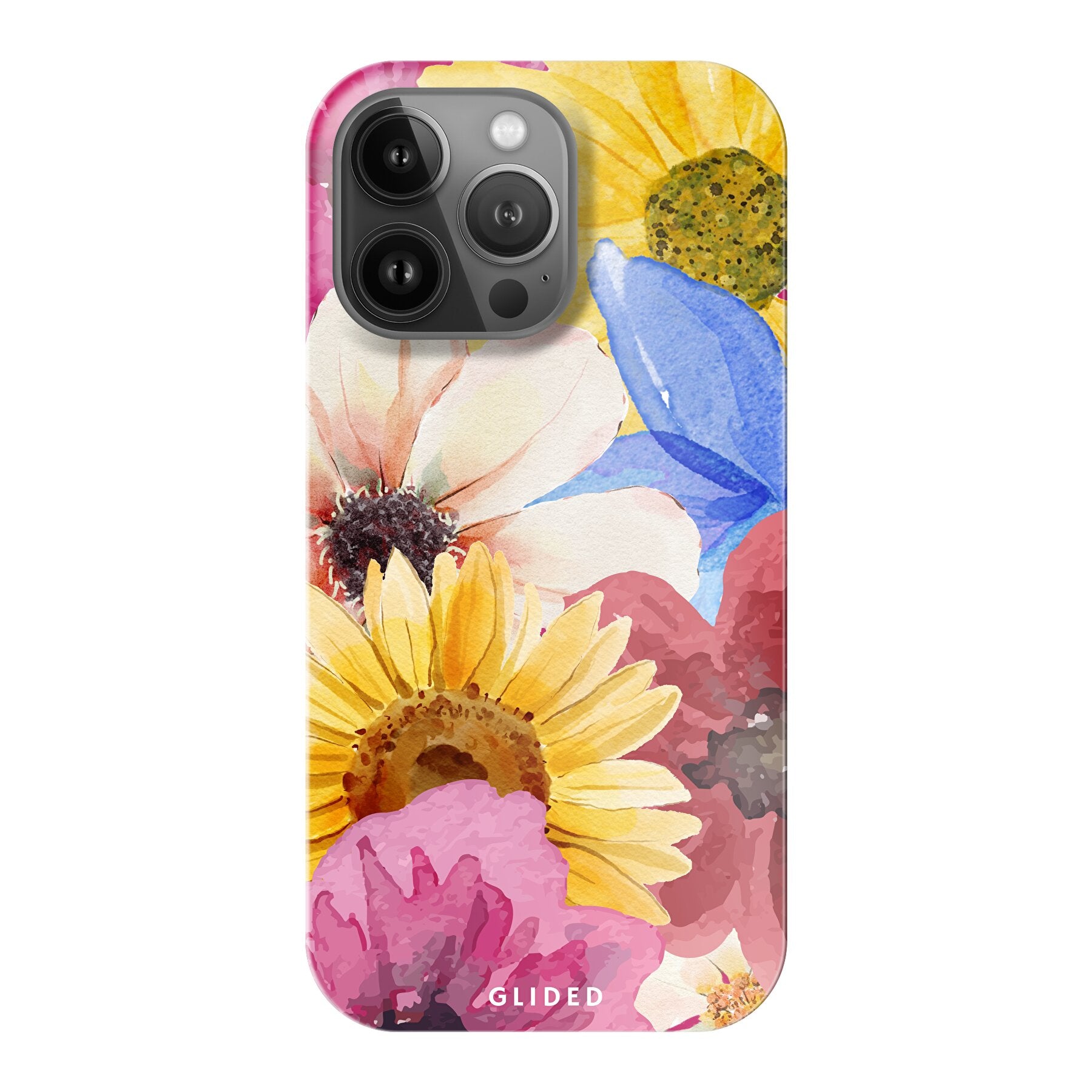 Bouquet iPhone 13 Pro Handyhülle mit floralen Designs, die lebendige Blumen darstellt und stilvollen Schutz bietet.