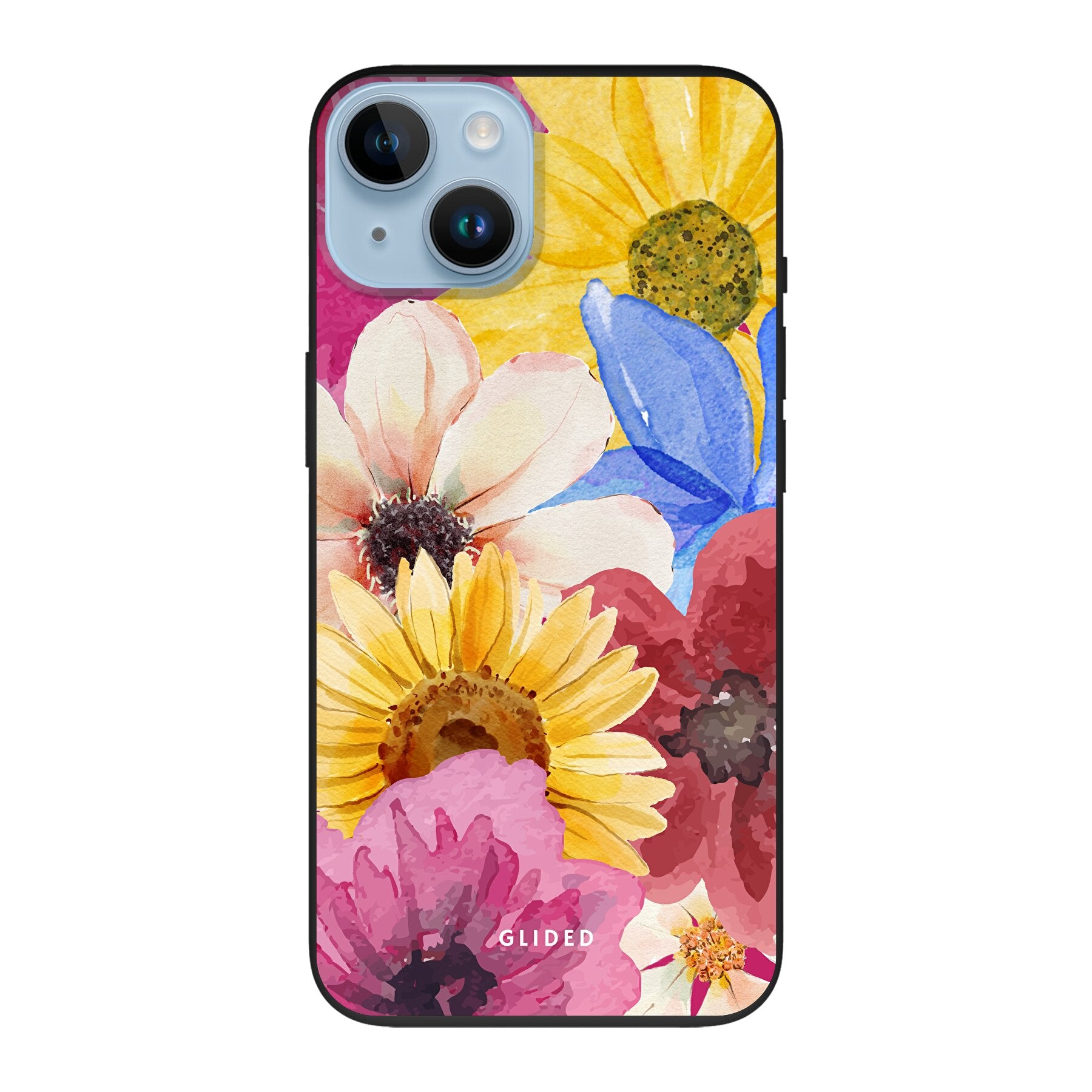 Bouquet iPhone 14 Handyhülle mit floralen Designs, die lebendige Blumen darstellt und stilvollen Schutz bietet.