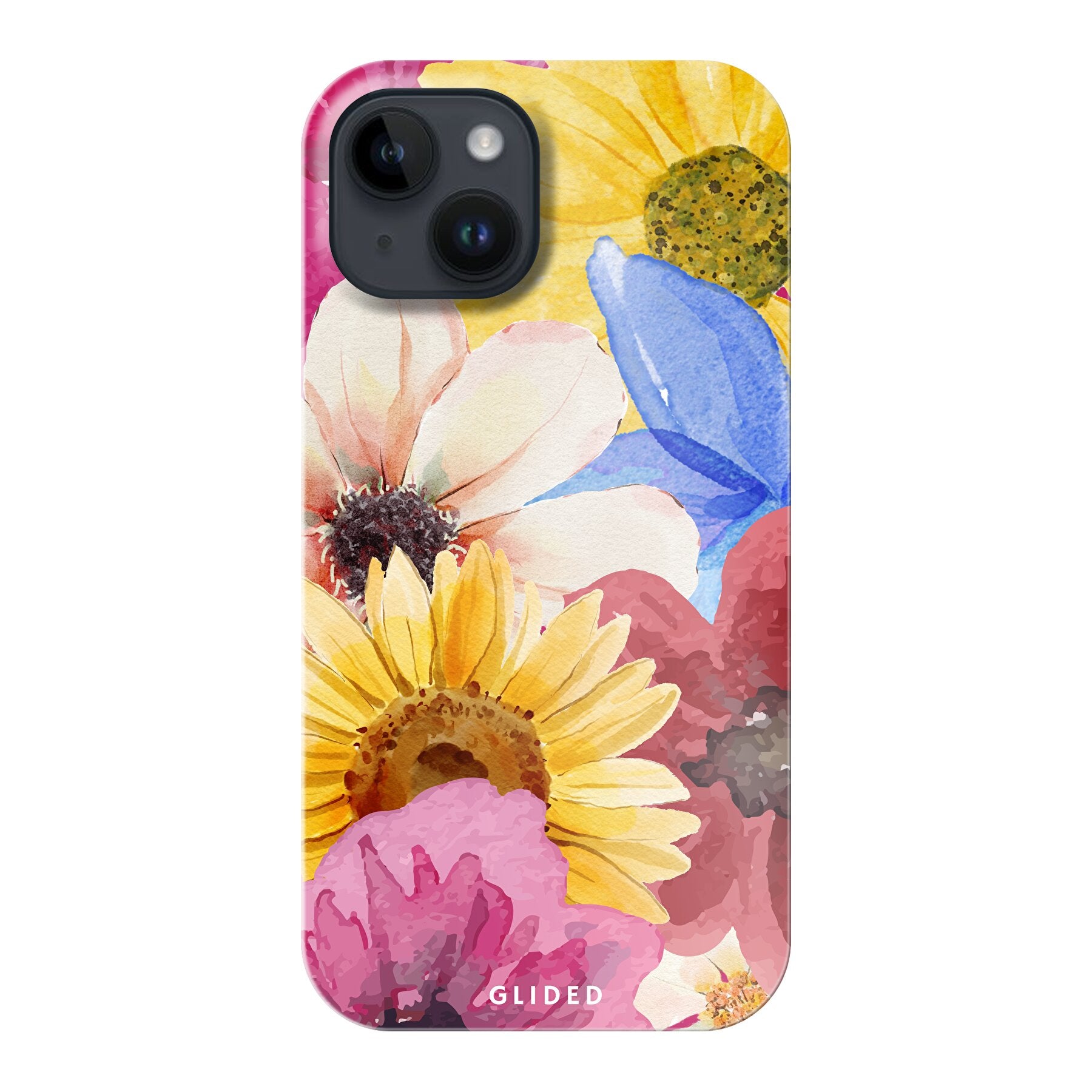 Bouquet iPhone 14 Handyhülle mit floralen Designs, die lebendige Blumen darstellt und stilvollen Schutz bietet.