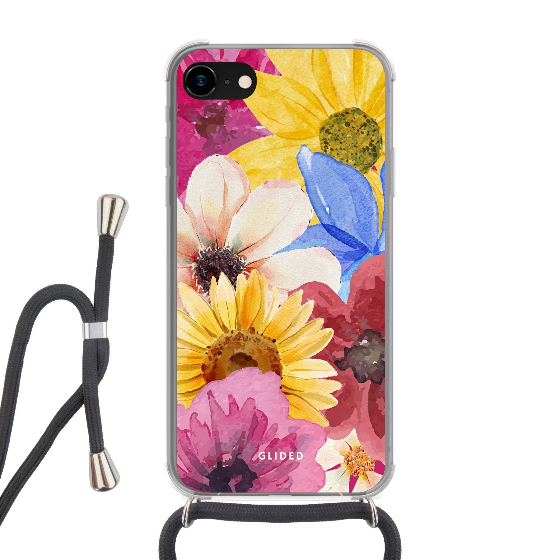 Bouquet iPhone 8 Handyhülle mit floralen Designs, die lebendige Blumen darstellt und stilvollen Schutz bietet.