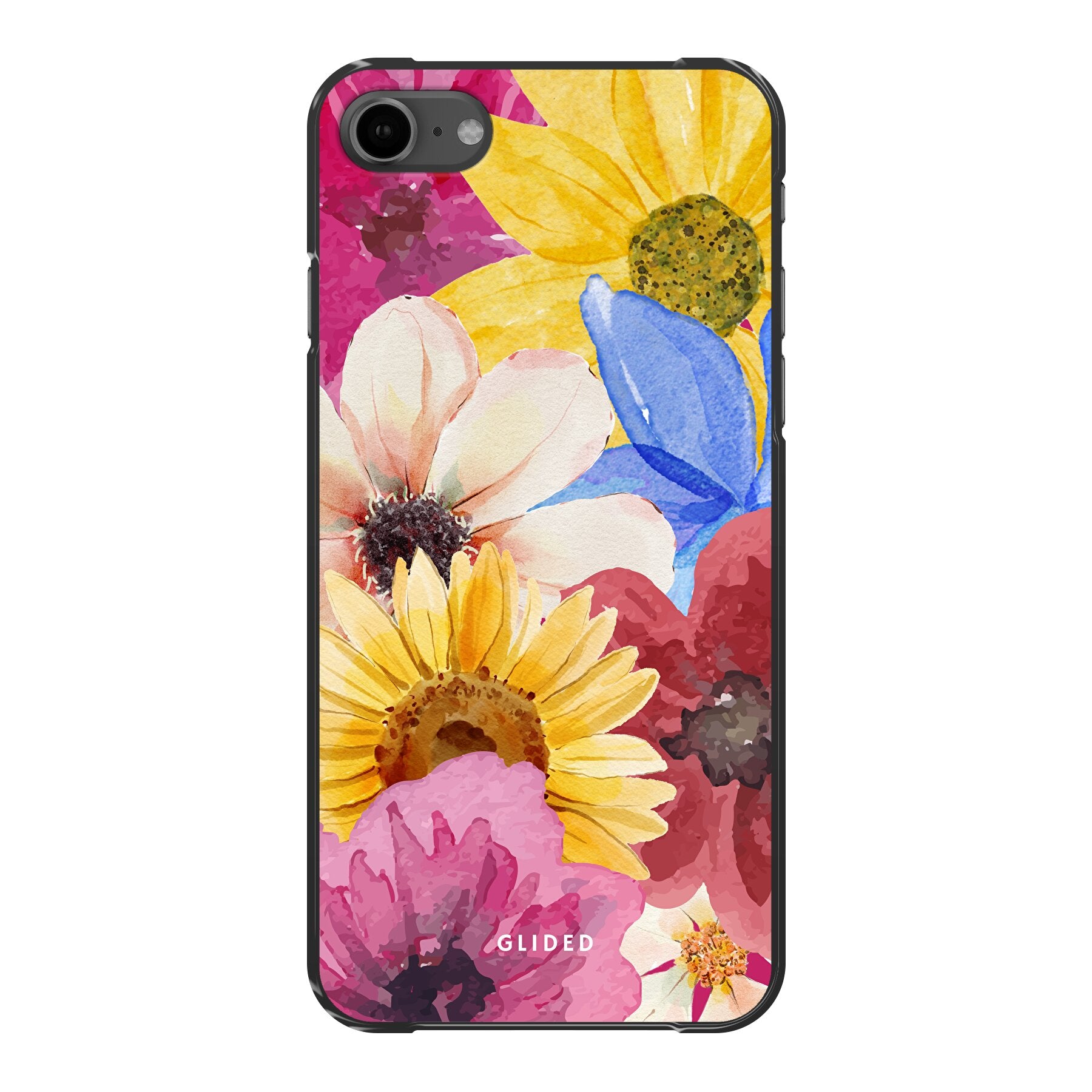 Bouquet iPhone 8 Handyhülle mit floralen Designs, die lebendige Blumen darstellt und stilvollen Schutz bietet.