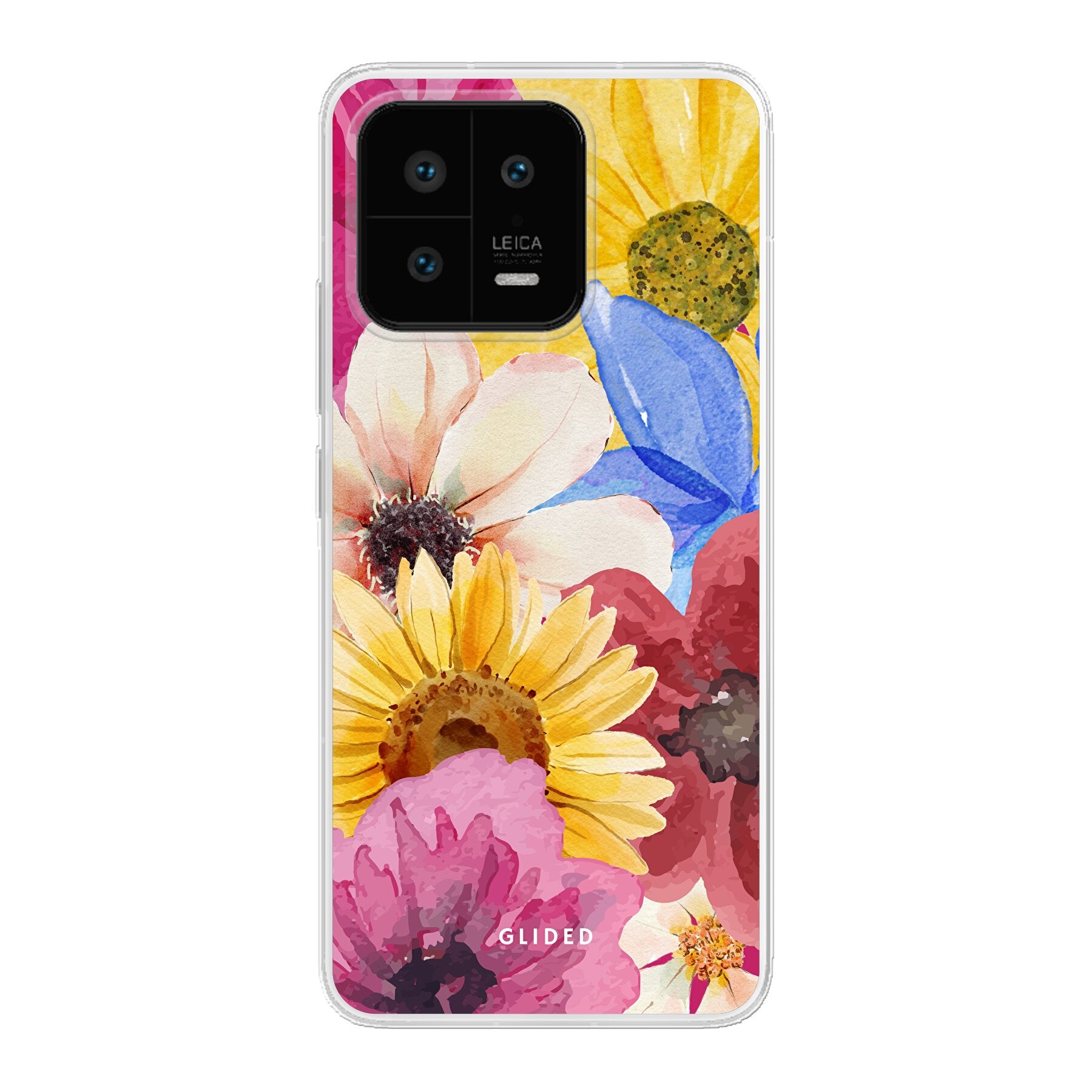 Xiaomi 13 Handyhülle mit lebendigem Blumenarrangement, das Eleganz und Stil ausstrahlt.