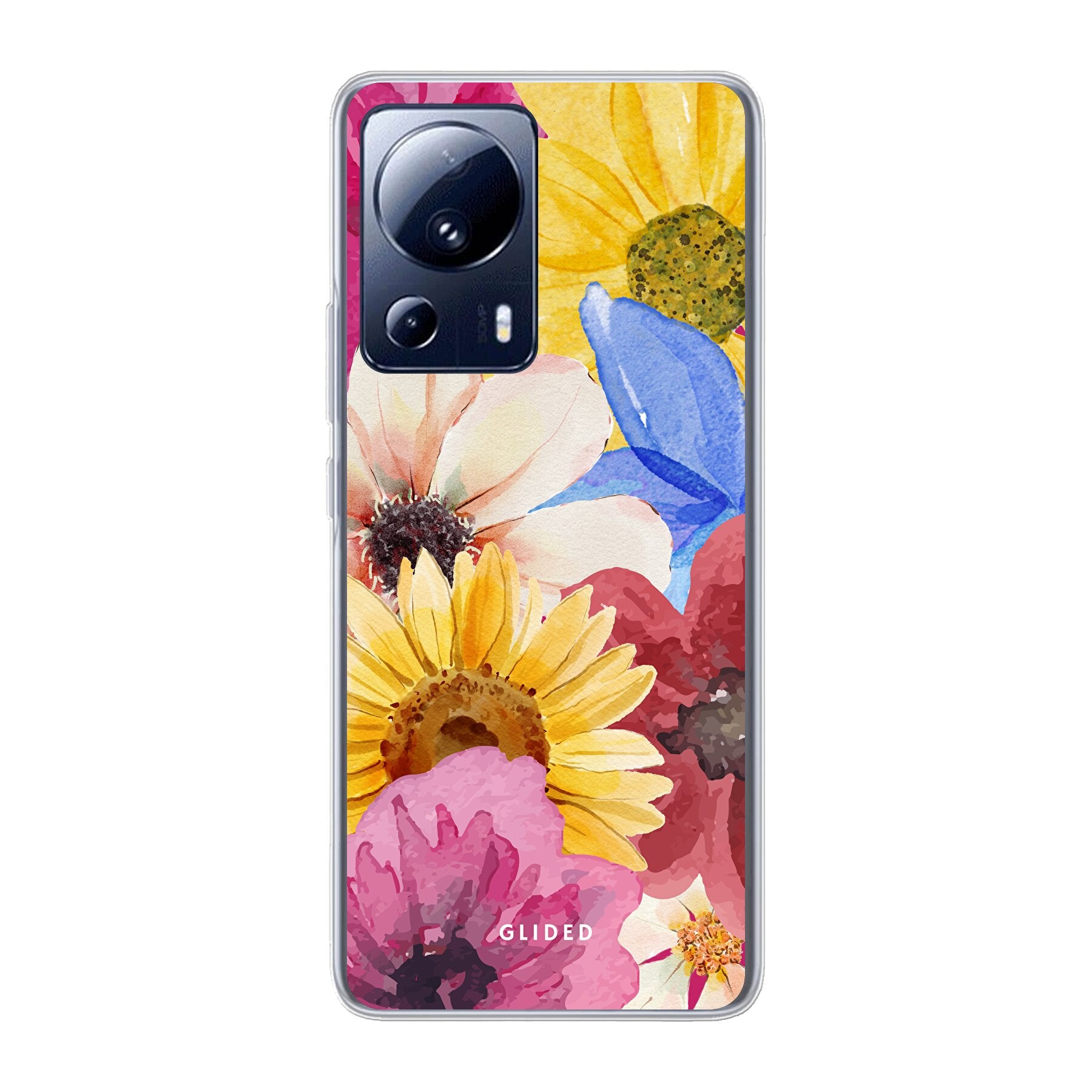 Bouquet Xiaomi 13 Lite Handyhülle mit floralen Designs, die lebendige Blumen darstellt und stilvollen Schutz bietet.