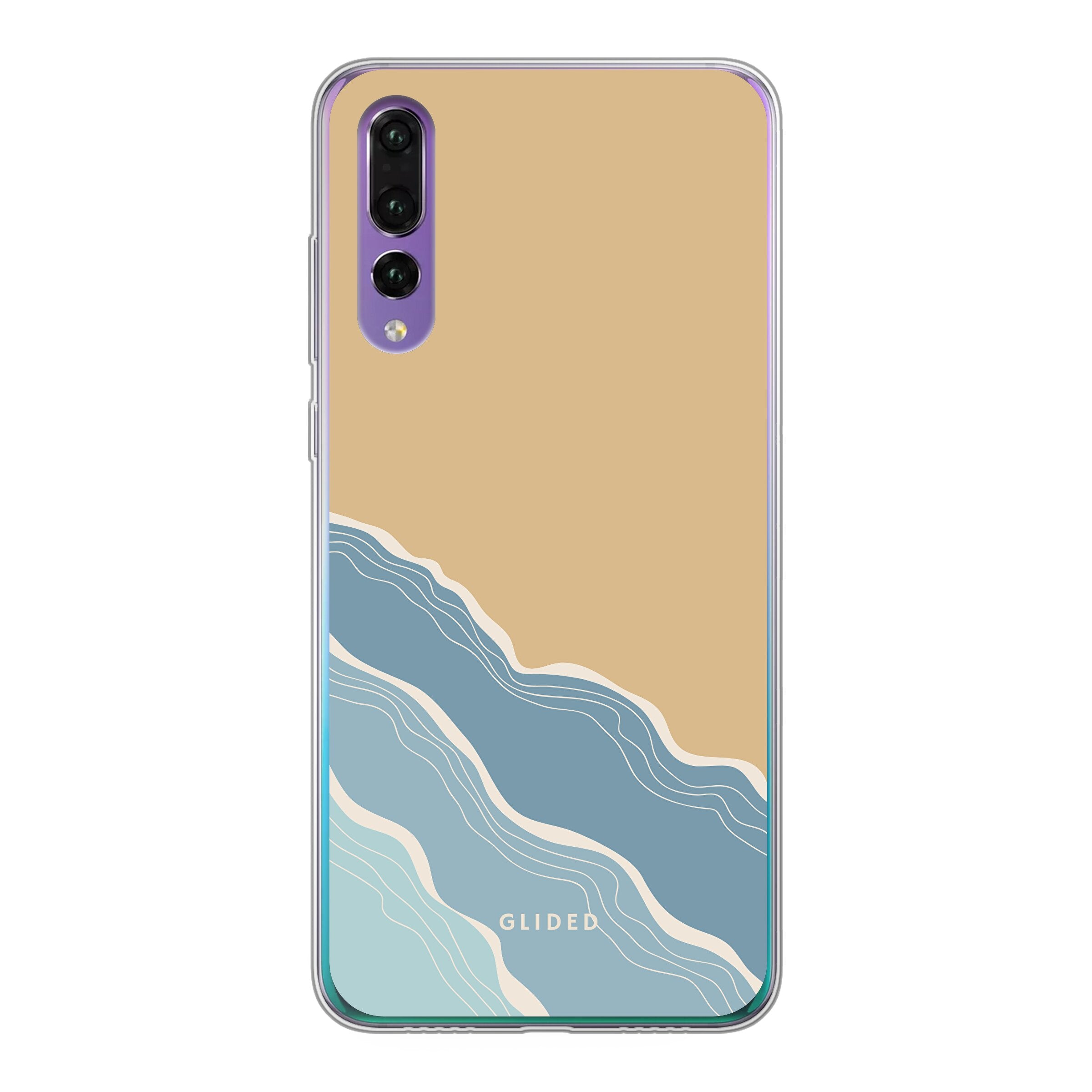 Breeze Huawei P30 Handyhülle mit einem einzigartigen Stranddesign, das an sonnige Tage und Meeresbrisen erinnert.