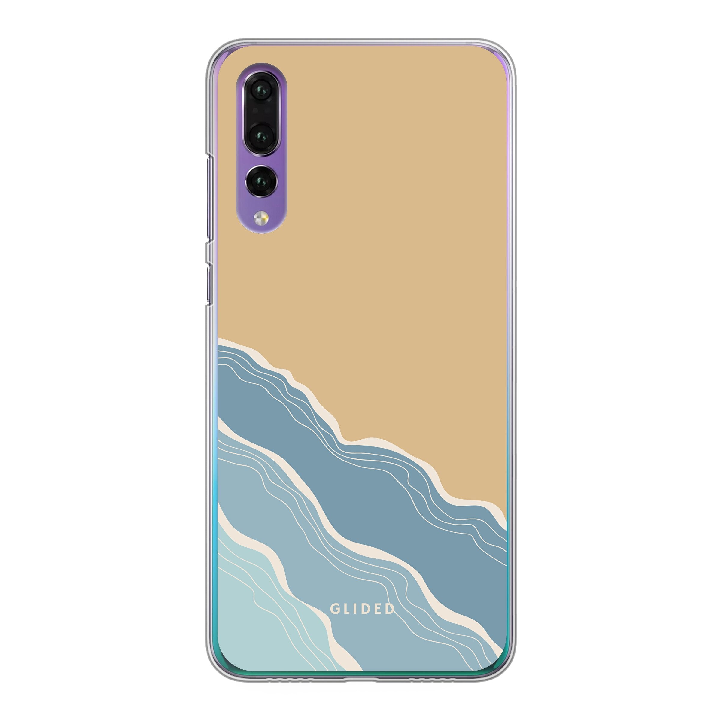 Breeze Huawei P30 Handyhülle mit einem einzigartigen Stranddesign, das an sonnige Tage und Meeresbrisen erinnert.