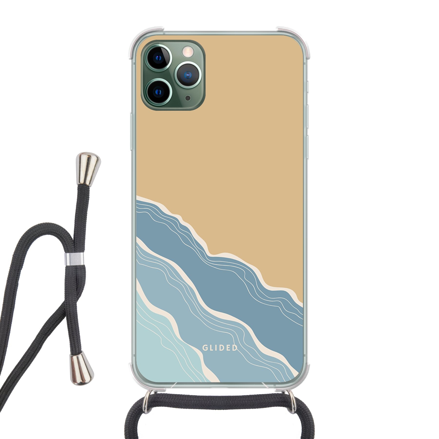 Breeze Handyhülle für iPhone 11 Pro Max mit einem einzigartigen Stranddesign, das lebendige Farben und ein stilvolles Aussehen bietet.