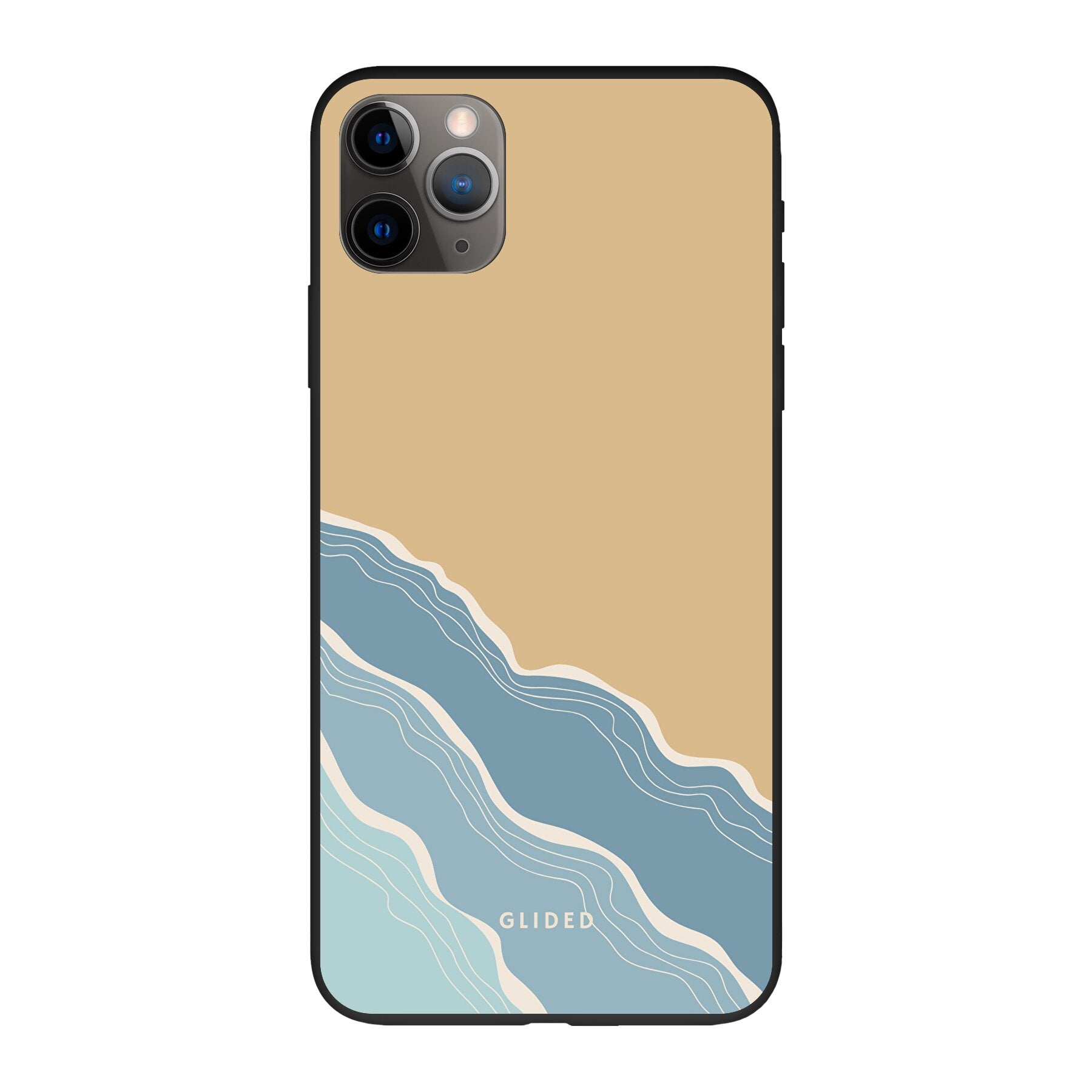 Breeze Handyhülle für iPhone 11 Pro Max mit einem einzigartigen Stranddesign, das lebendige Farben und ein stilvolles Aussehen bietet.