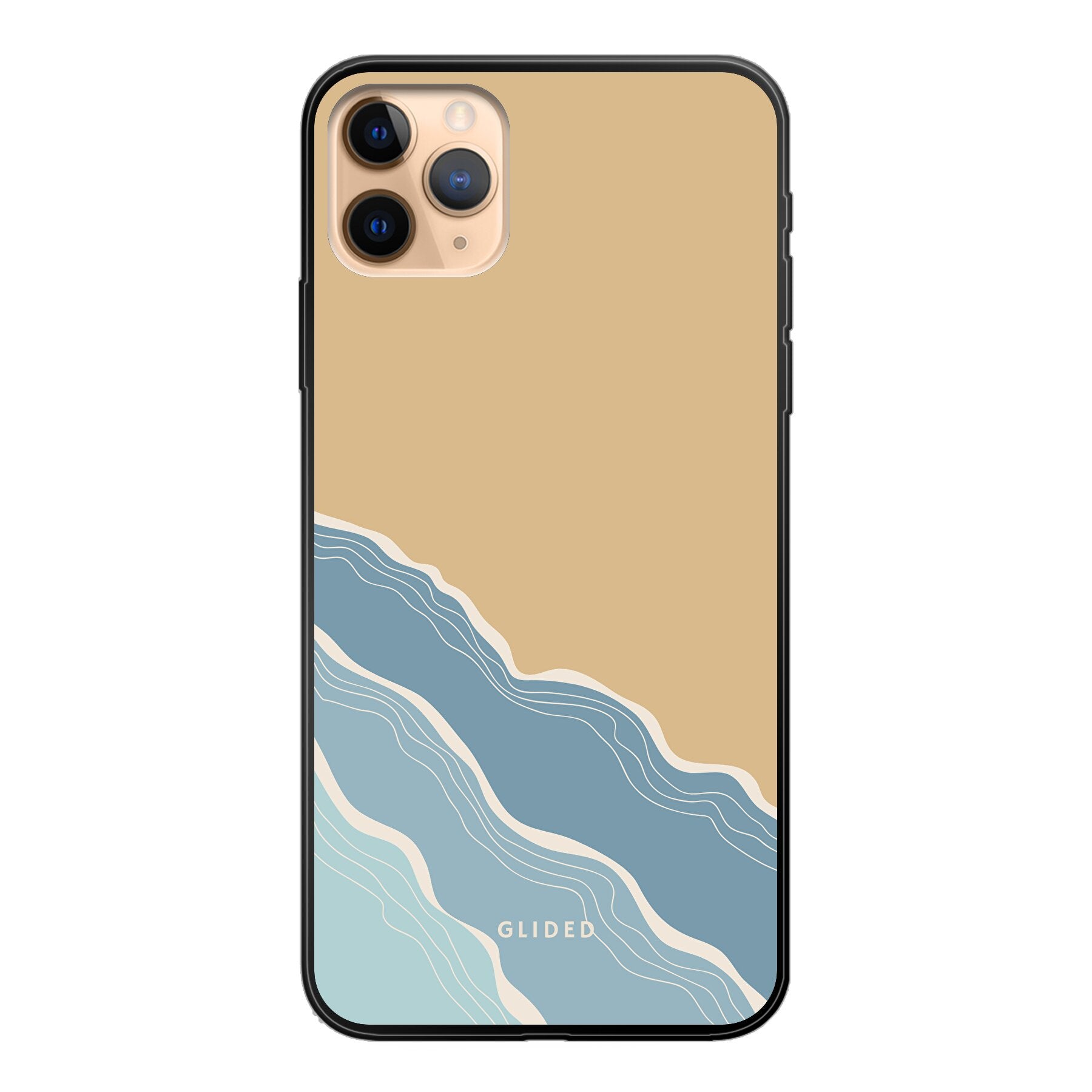 Breeze Handyhülle für iPhone 11 Pro Max mit einem einzigartigen Stranddesign, das lebendige Farben und ein stilvolles Aussehen bietet.