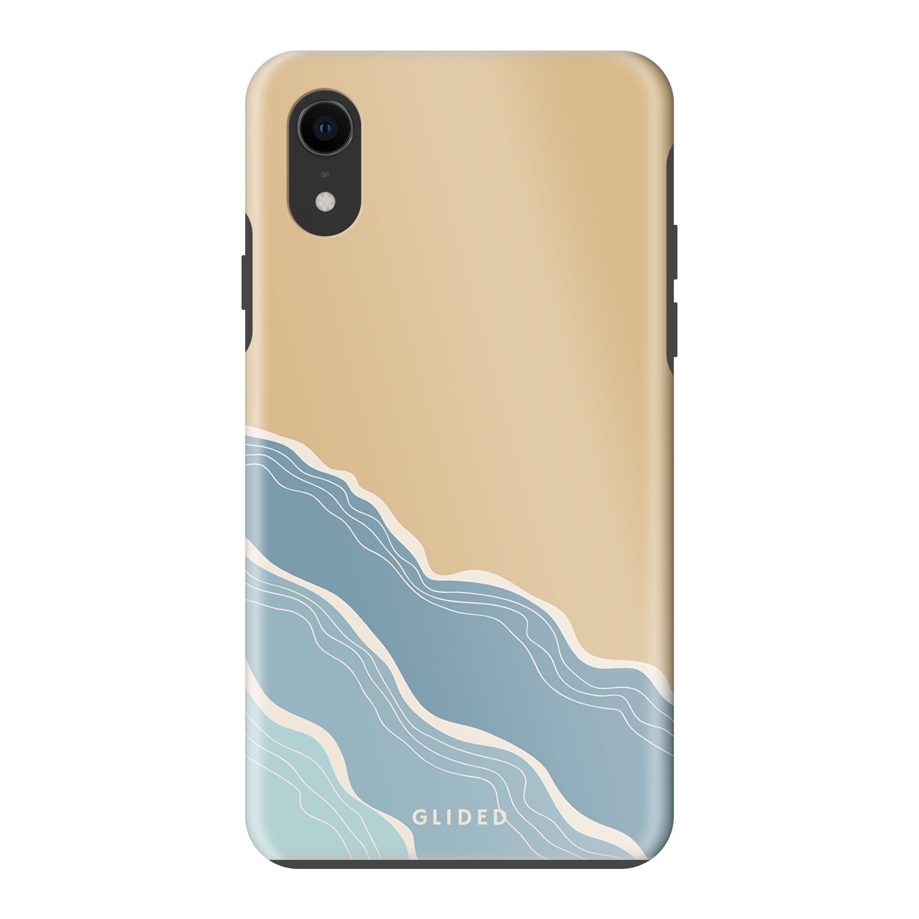 Breeze iPhone XR Handyhülle mit einem einzigartigen Stranddesign, das lebendige Farben und ein stilvolles Aussehen bietet.