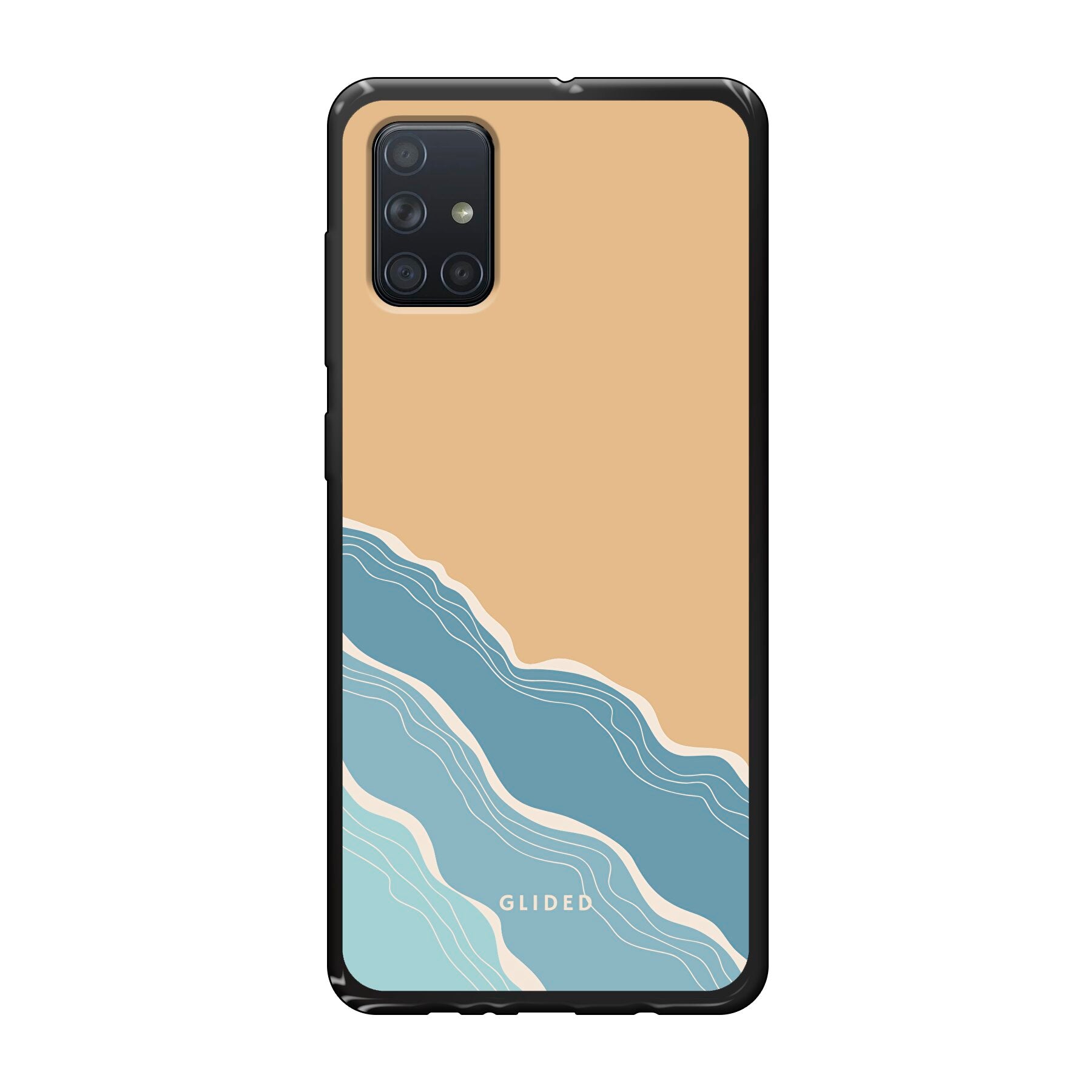 Breeze Handyhülle für Samsung Galaxy A71 mit einzigartigem Stranddesign, idealer Schutz und schlankes Profil.