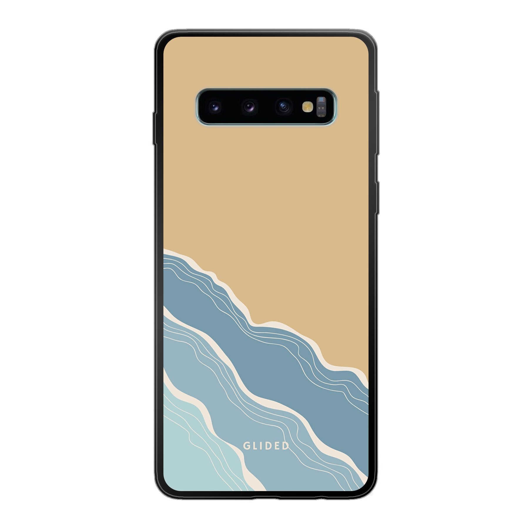 Breeze Handyhülle für Samsung Galaxy S10 mit einem einzigartigen Stranddesign, das an sonnige Tage und Meeresbrisen erinnert.