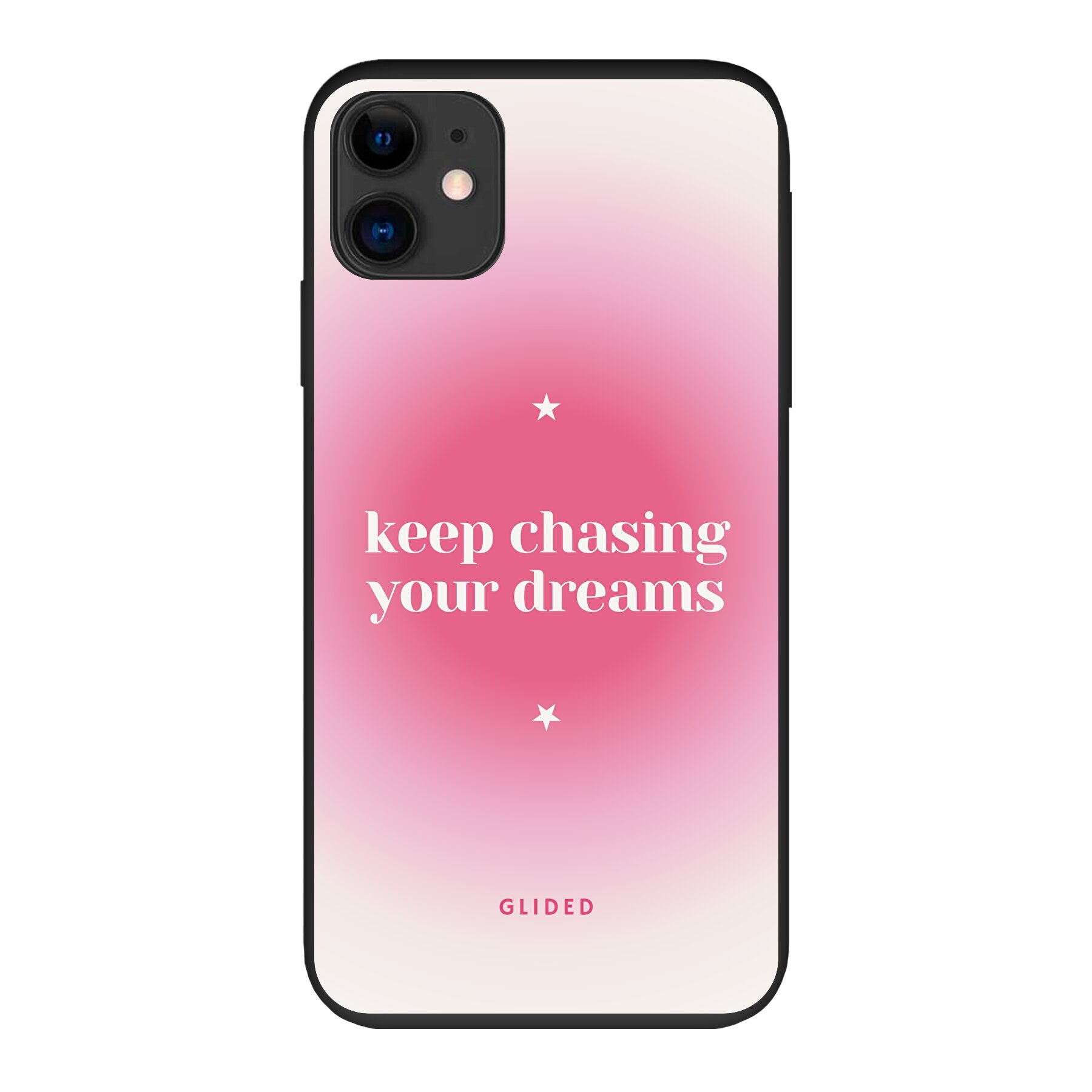 Chasing Dreams Handyhülle für iPhone 11 mit inspirierender Botschaft und schlankem Design, idealer Schutz für dein Smartphone.