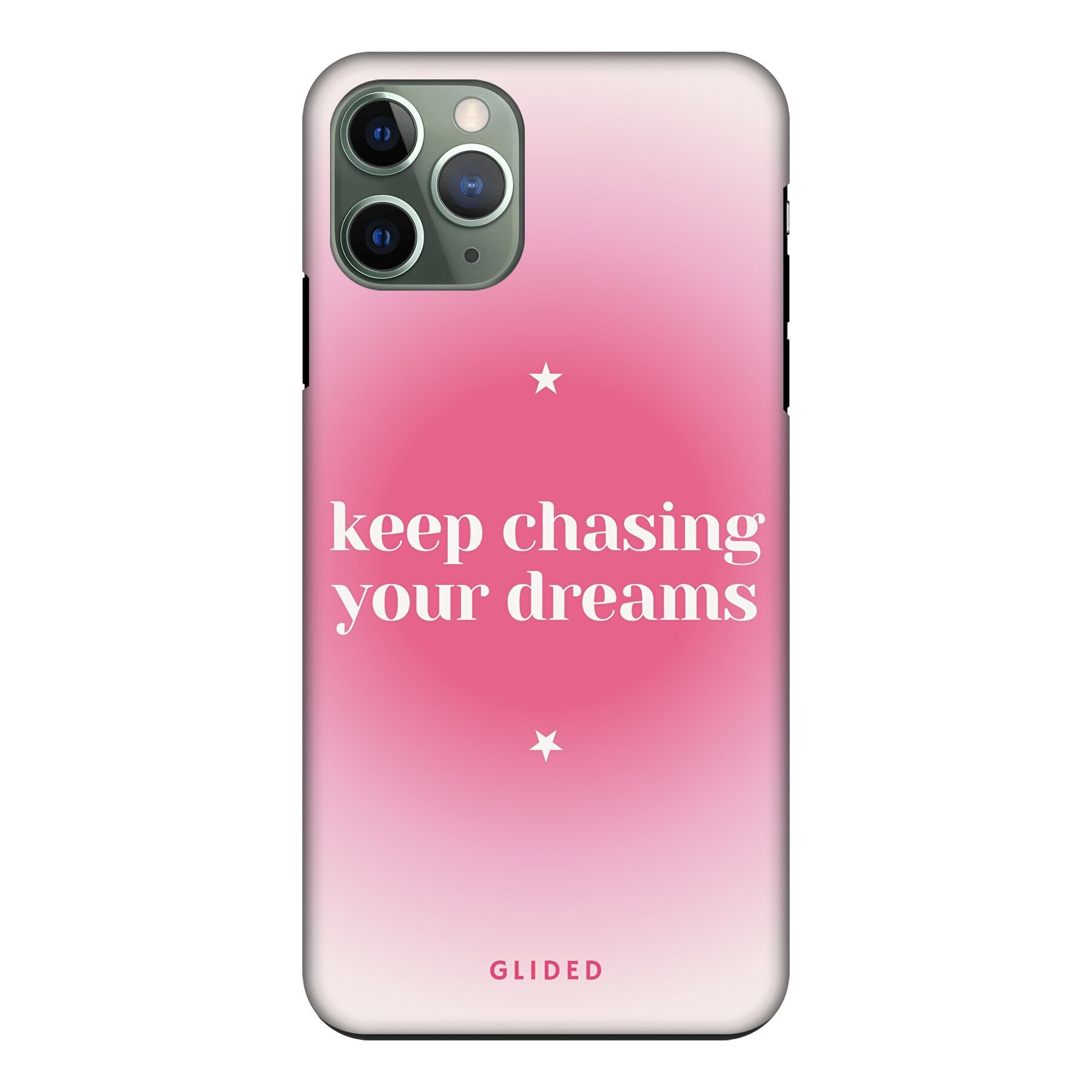 Chasing Dreams Handyhülle für iPhone 11 Pro mit inspirierender Botschaft und schlankem Design, idealer Schutz und Motivation.