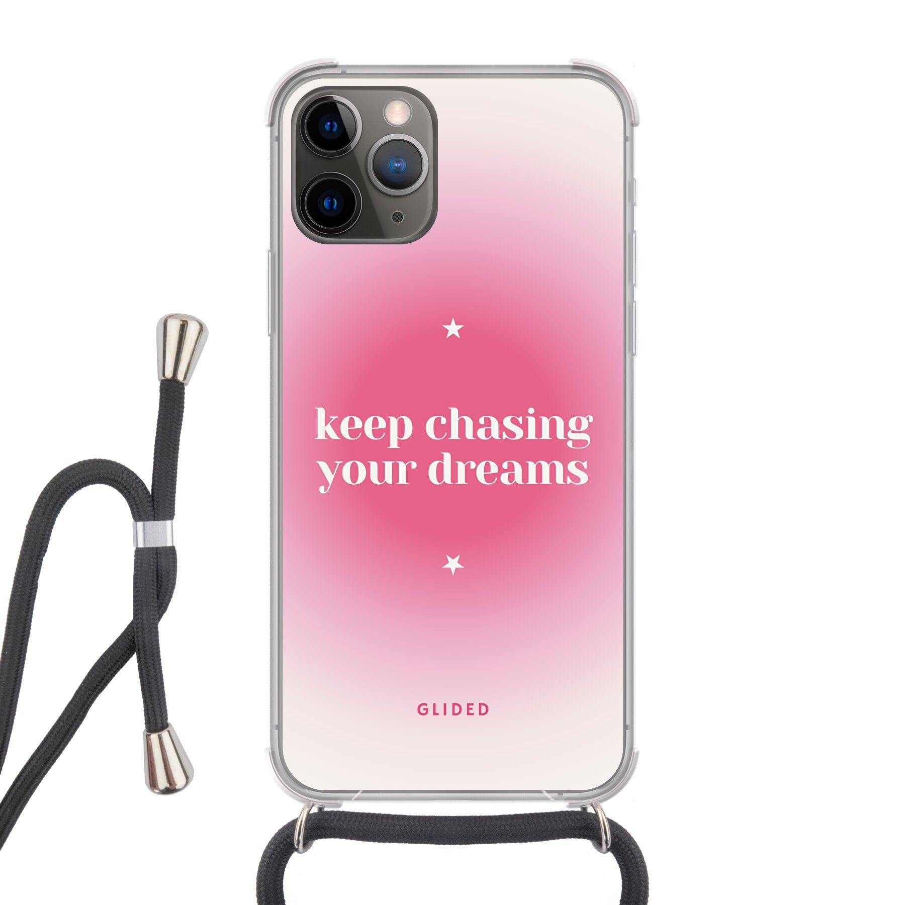 Chasing Dreams Handyhülle für iPhone 11 Pro mit inspirierender Botschaft und schlankem Design, idealer Schutz und Motivation.