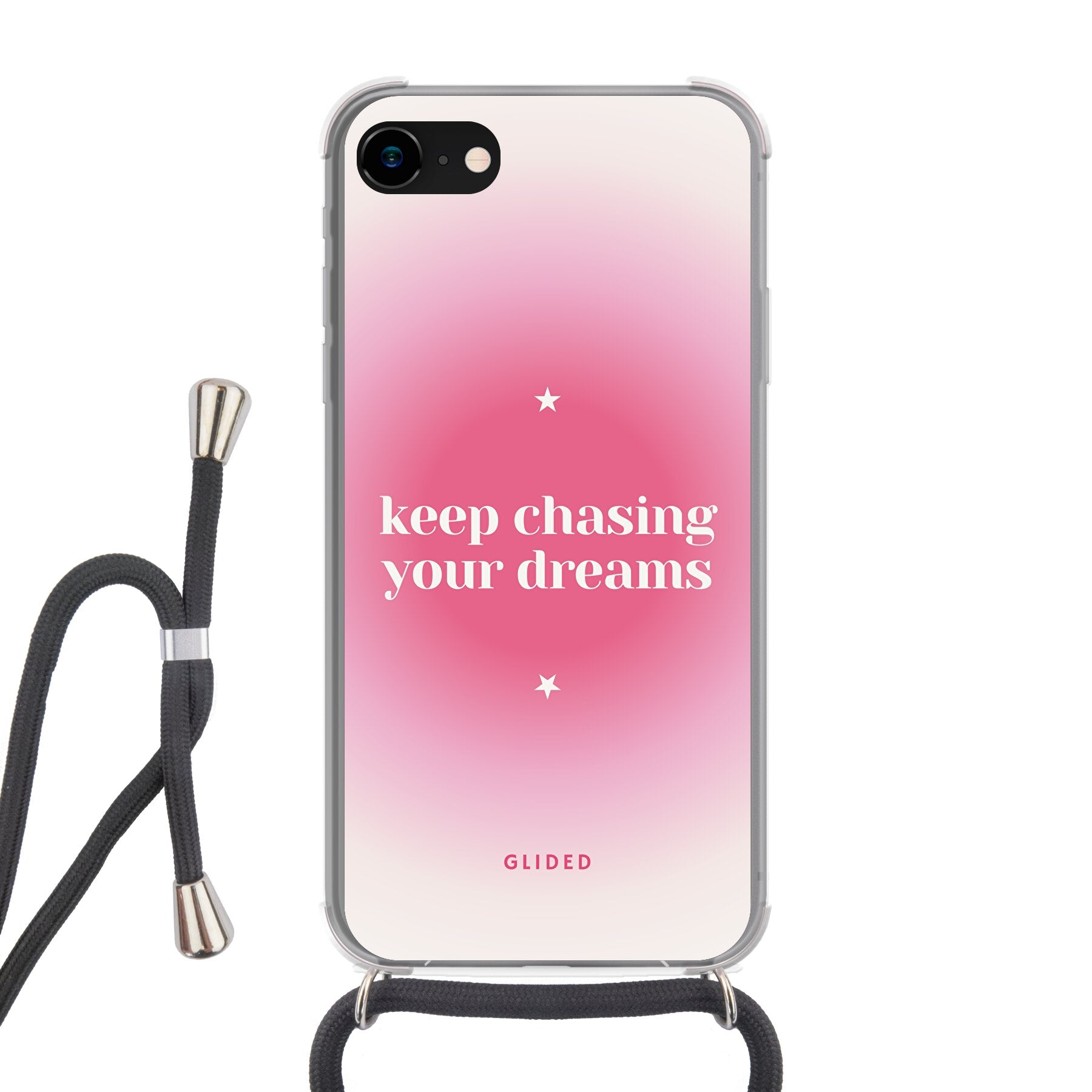 Chasing Dreams iPhone 7 Handyhülle mit inspirierender Botschaft und schlankem Design, idealer Schutz für dein Smartphone.