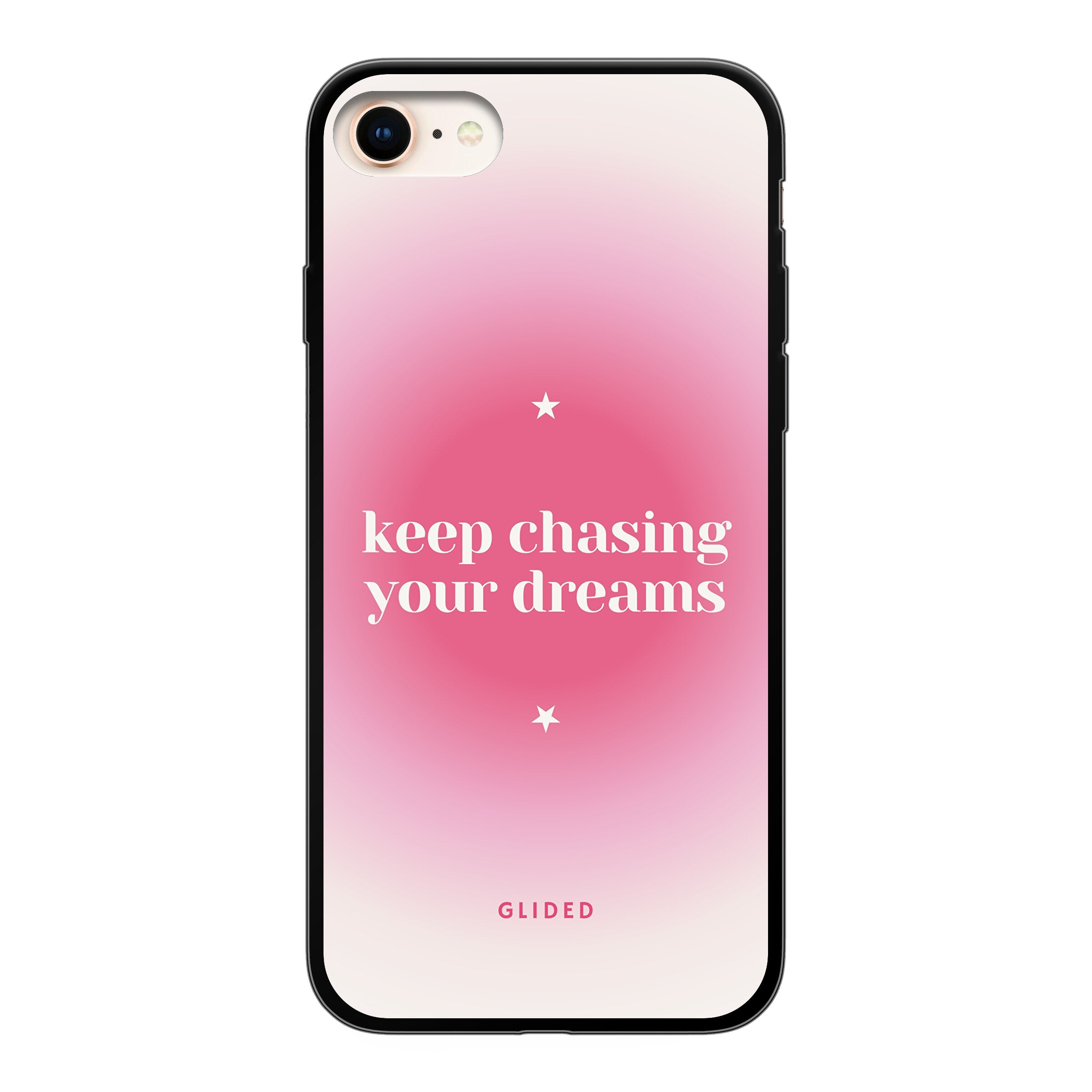 Chasing Dreams iPhone 7 Handyhülle mit inspirierender Botschaft und schlankem Design, idealer Schutz für dein Smartphone.