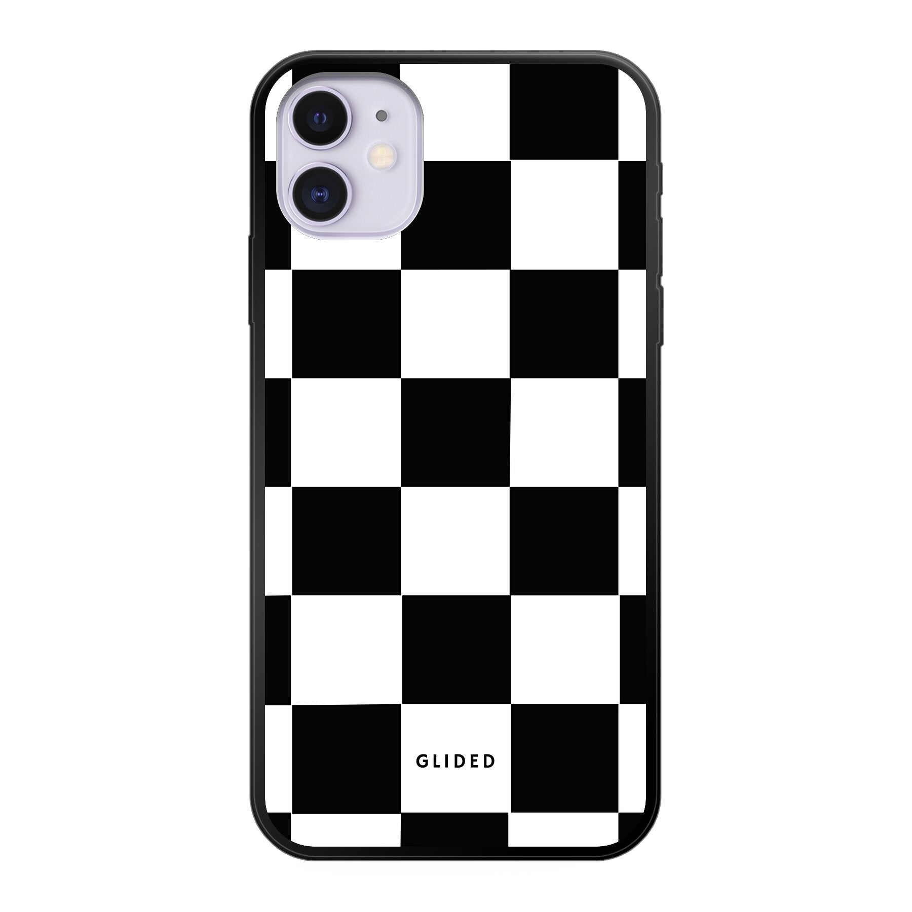 Elegante 'Classic Chess' iPhone 11-Hülle mit traditionellem Schachbrettmuster, bietet stilvollen Schutz und Ausdruck von Persönlichkeit.