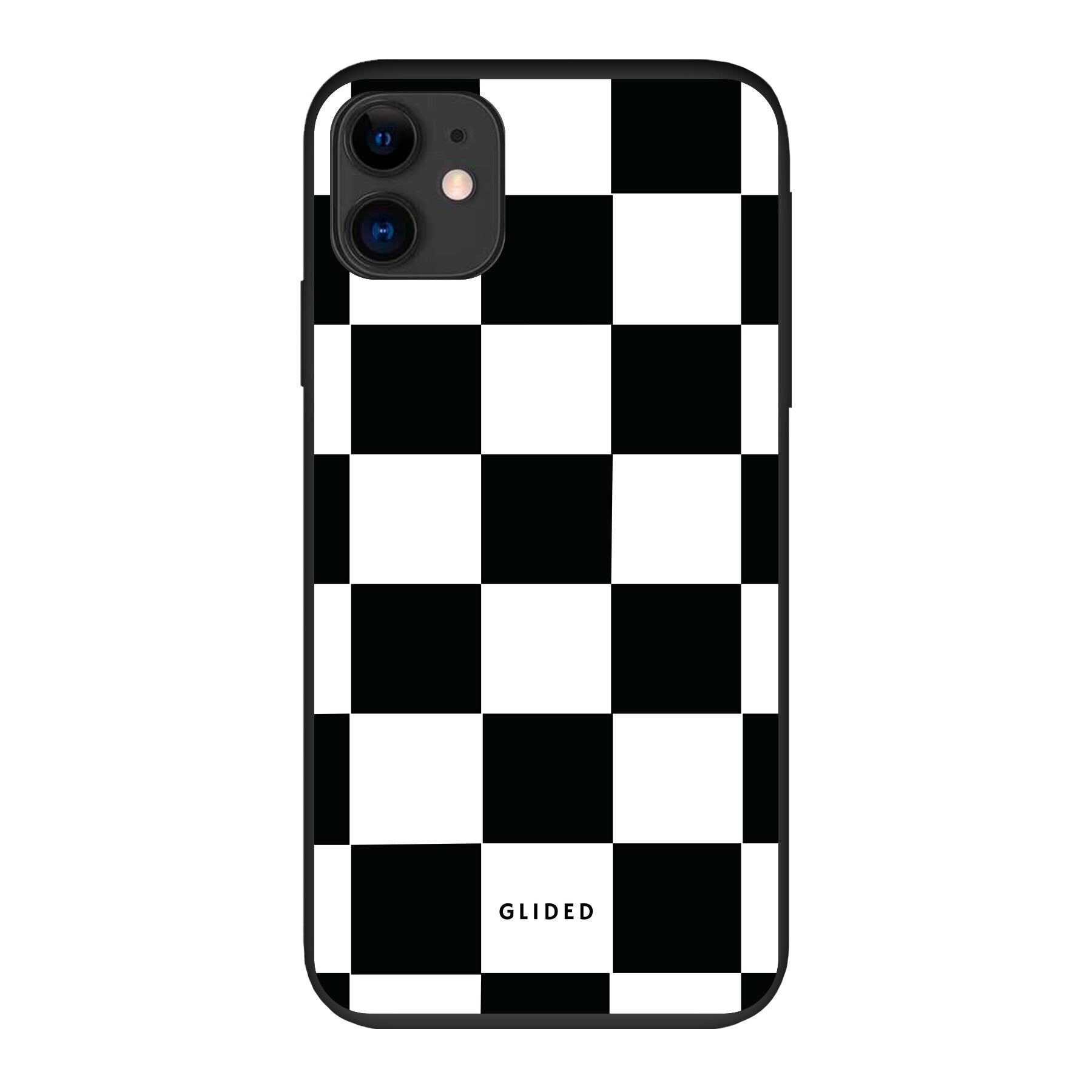 Elegante 'Classic Chess' iPhone 11-Hülle mit traditionellem Schachbrettmuster, bietet stilvollen Schutz und Ausdruck von Persönlichkeit.