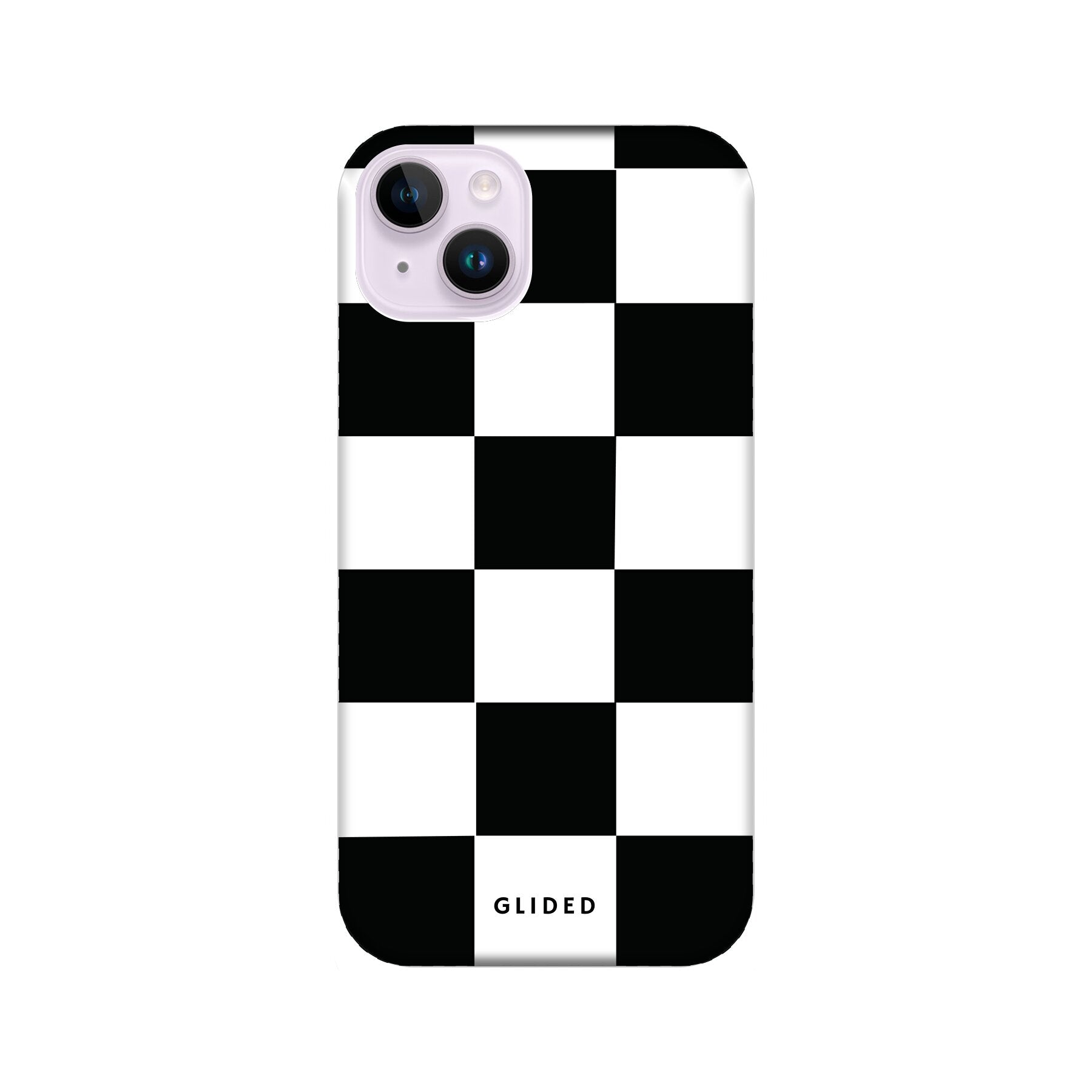 Elegante Classic Chess Handyhülle für iPhone 14 Plus mit traditionellem Schachbrettmuster, stilvoll und schützend.