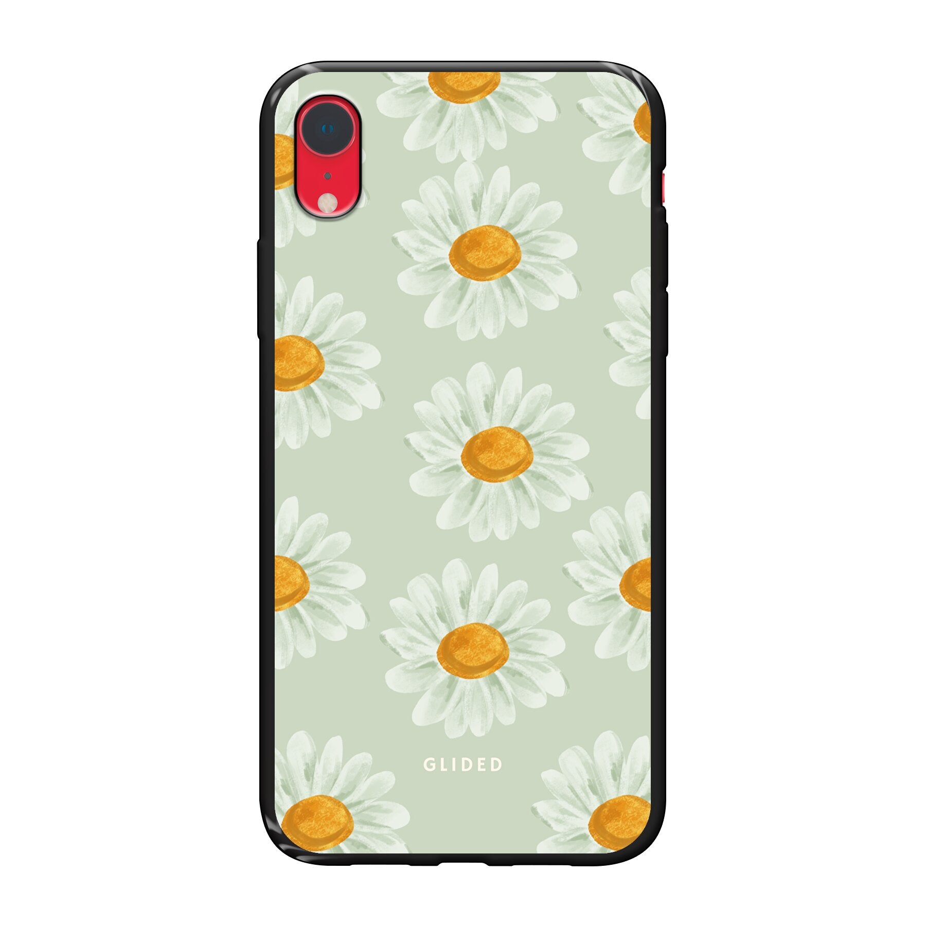 Daisy Handyhülle für iPhone XR mit zarten Gänseblümchen in voller Blüte, stilvoll und schützend.