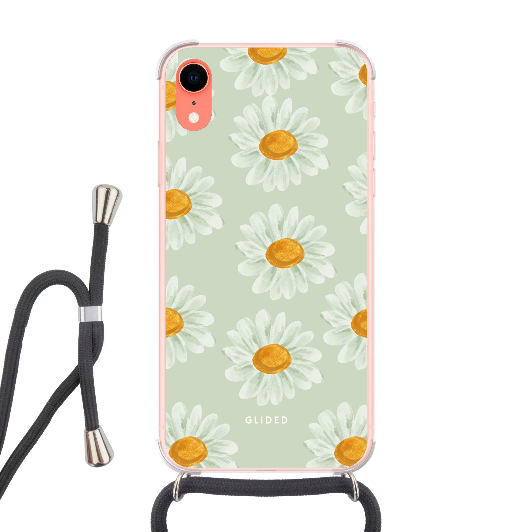 Daisy Handyhülle für iPhone XR mit zarten Gänseblümchen in voller Blüte, stilvoll und schützend.