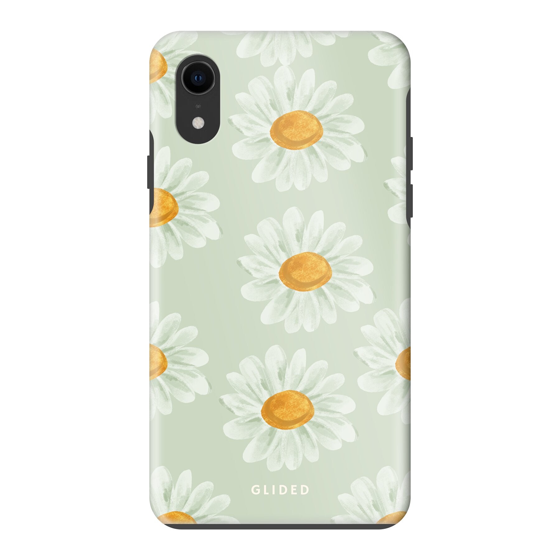 Daisy Handyhülle für iPhone XR mit zarten Gänseblümchen in voller Blüte, stilvoll und schützend.