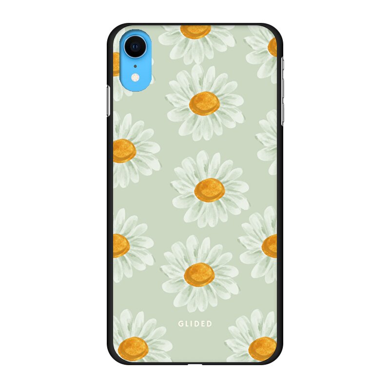 Daisy Handyhülle für iPhone XR mit zarten Gänseblümchen in voller Blüte, stilvoll und schützend.