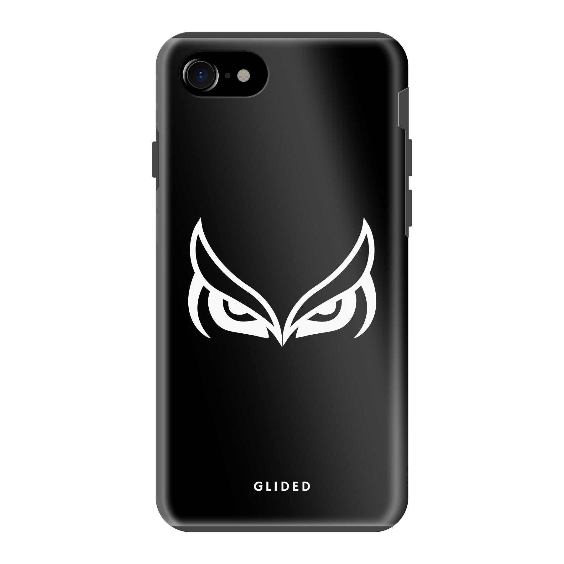 Dark Owl Handyhülle für iPhone SE 2020 mit majestätischen Eulen auf dunklem Hintergrund, stilvoll und schützend.