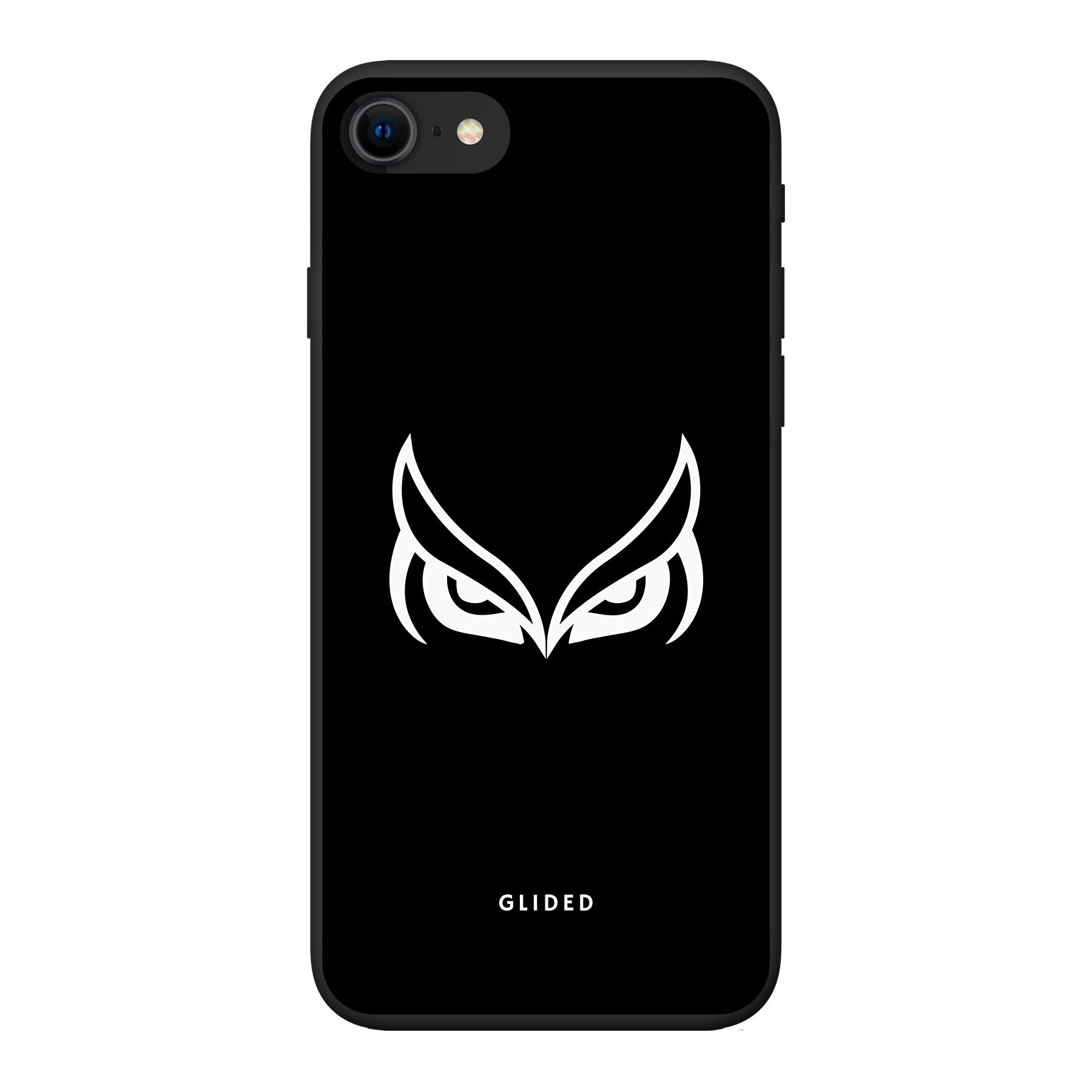 Dark Owl Handyhülle für iPhone SE 2020 mit majestätischen Eulen auf dunklem Hintergrund, stilvoll und schützend.