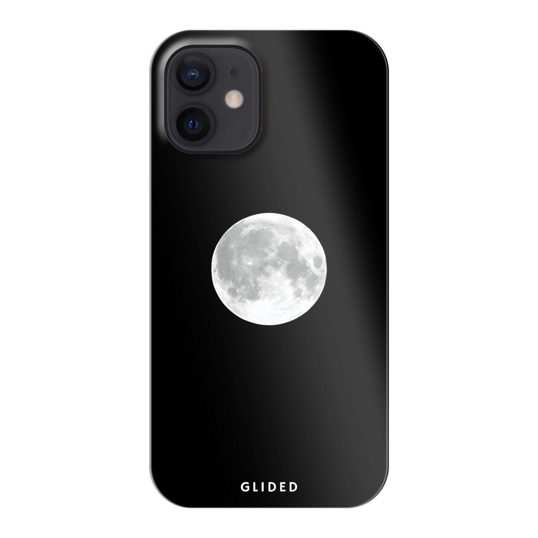 Epic Moon Handyhülle für iPhone 12 mini mit majestätischem Vollmond-Design, das eine mystische Atmosphäre ausstrahlt.