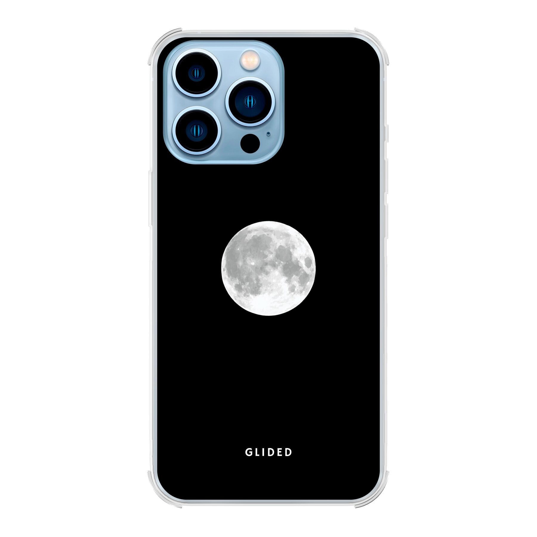 Die 'Epic Moon' Handyhülle für iPhone 13 Pro Max mit majestätischem Vollmond-Design, das eine mystische Atmosphäre ausstrahlt.