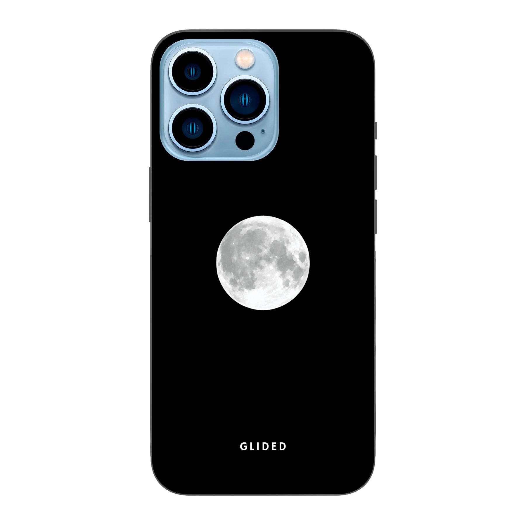 Die 'Epic Moon' Handyhülle für iPhone 13 Pro Max mit majestätischem Vollmond-Design, das eine mystische Atmosphäre ausstrahlt.