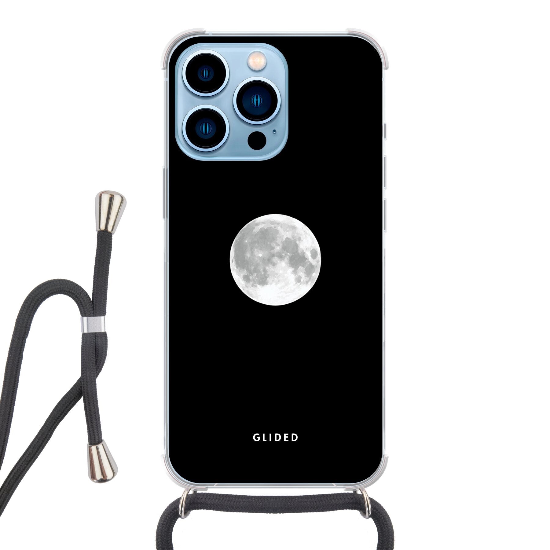 Die 'Epic Moon' Handyhülle für iPhone 13 Pro Max mit majestätischem Vollmond-Design, das eine mystische Atmosphäre ausstrahlt.