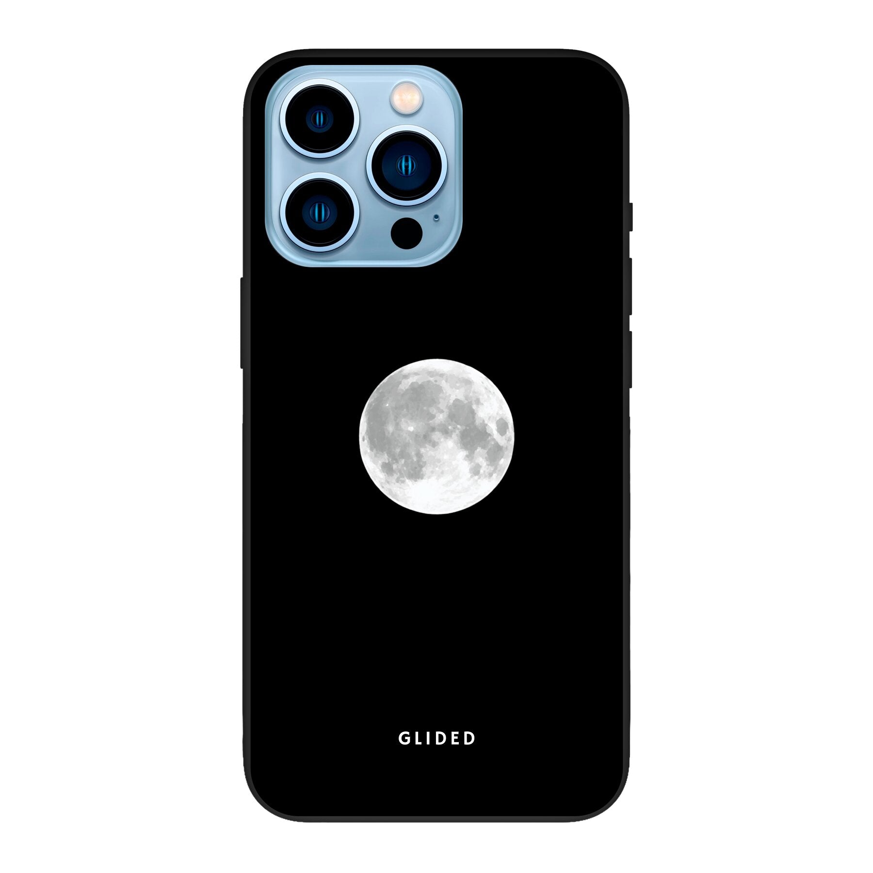 Die 'Epic Moon' Handyhülle für iPhone 13 Pro Max mit majestätischem Vollmond-Design, das eine mystische Atmosphäre ausstrahlt.