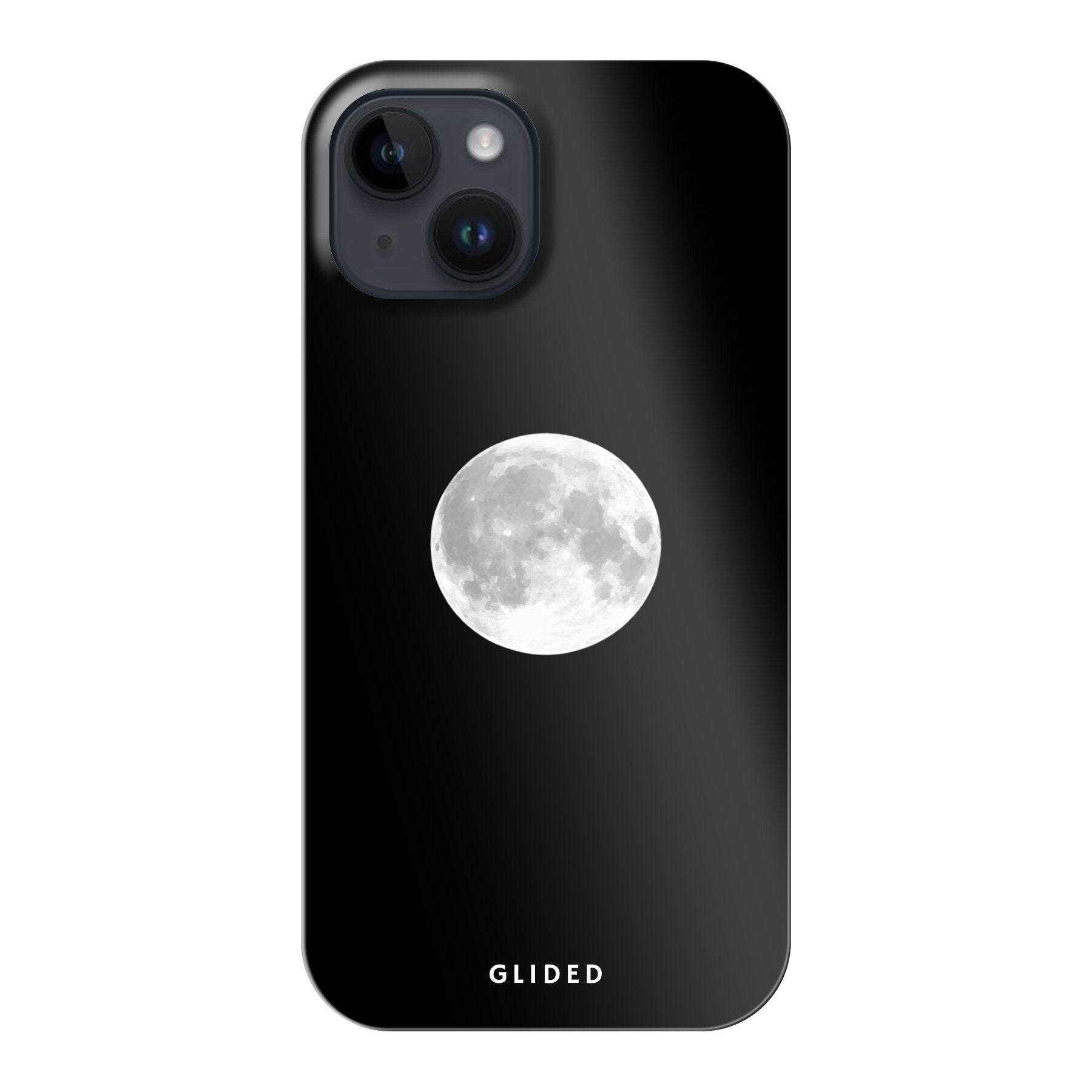 Epic Moon iPhone 14 Handyhülle mit majestätischem Vollmond-Design, das eine mystische Atmosphäre ausstrahlt.