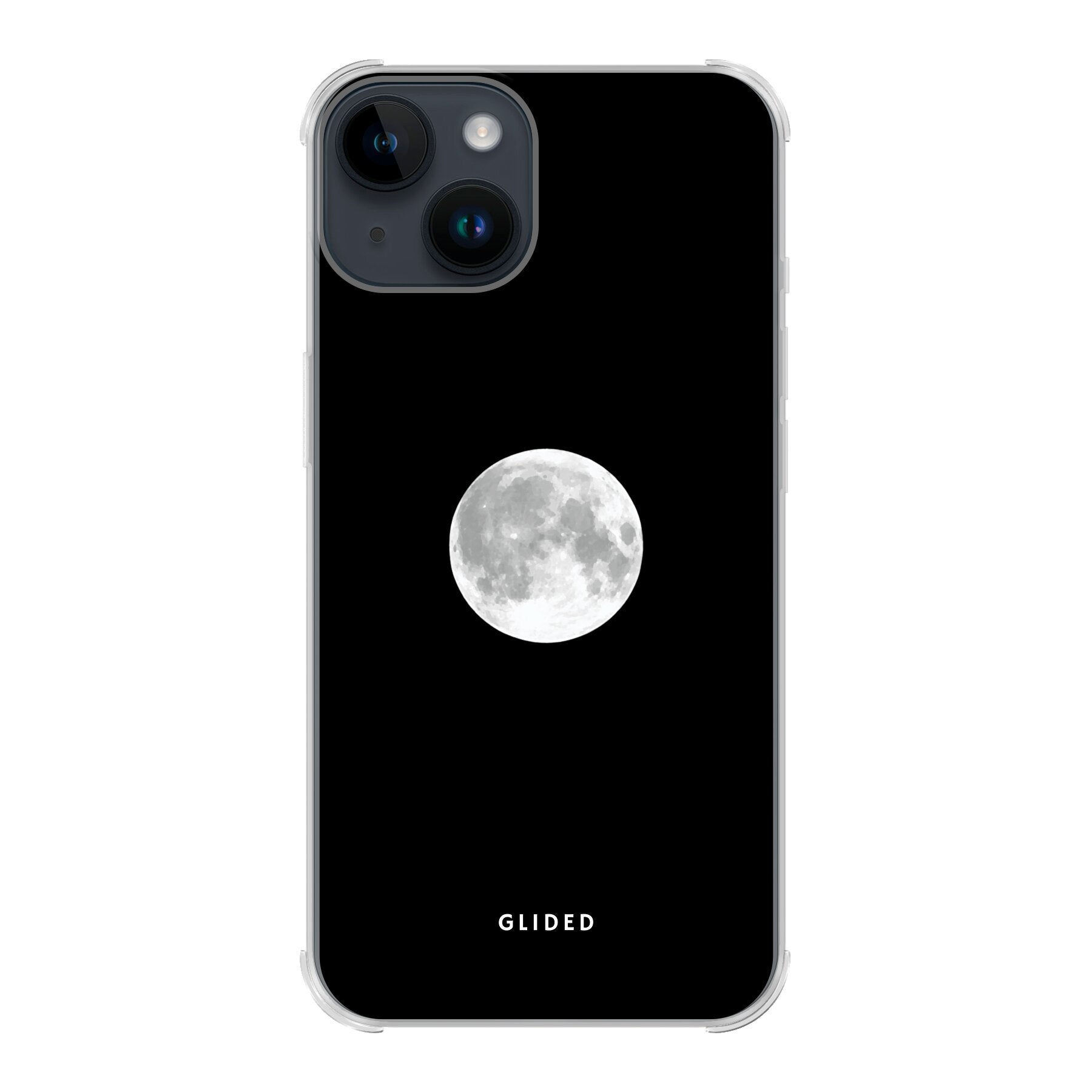 Epic Moon iPhone 14 Handyhülle mit majestätischem Vollmond-Design, das eine mystische Atmosphäre ausstrahlt.